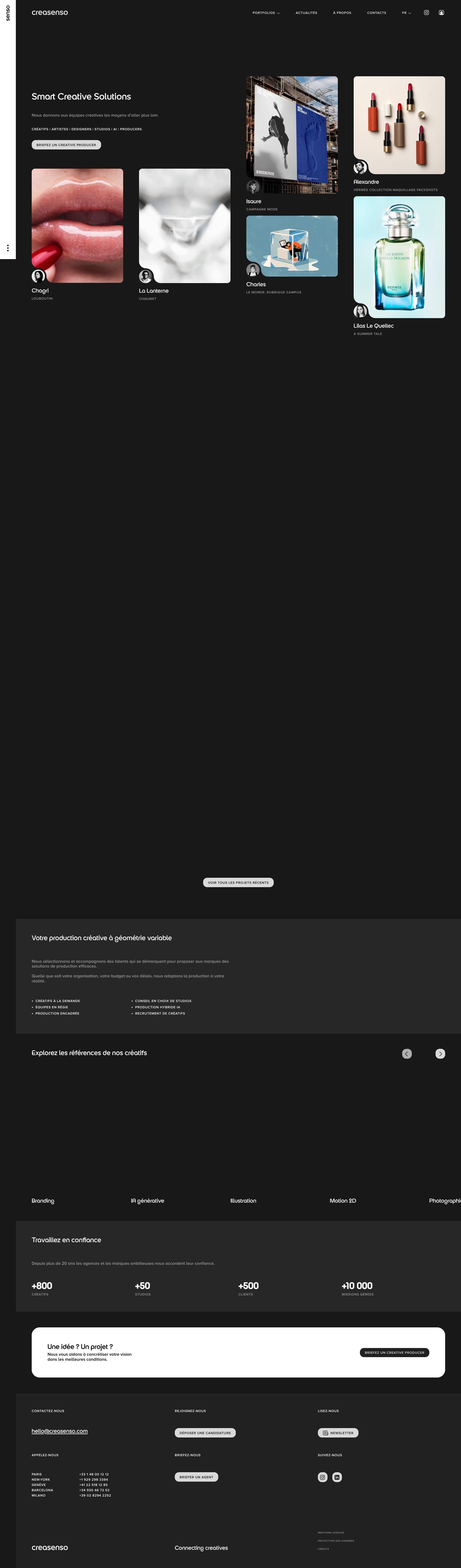 Aperçu du site