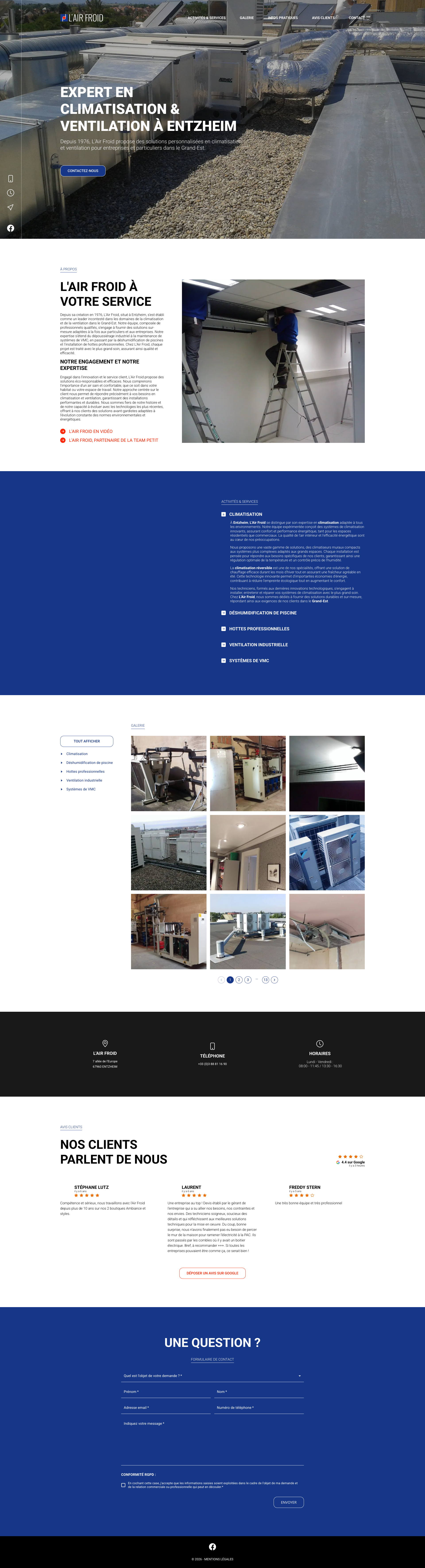 Aperçu du site