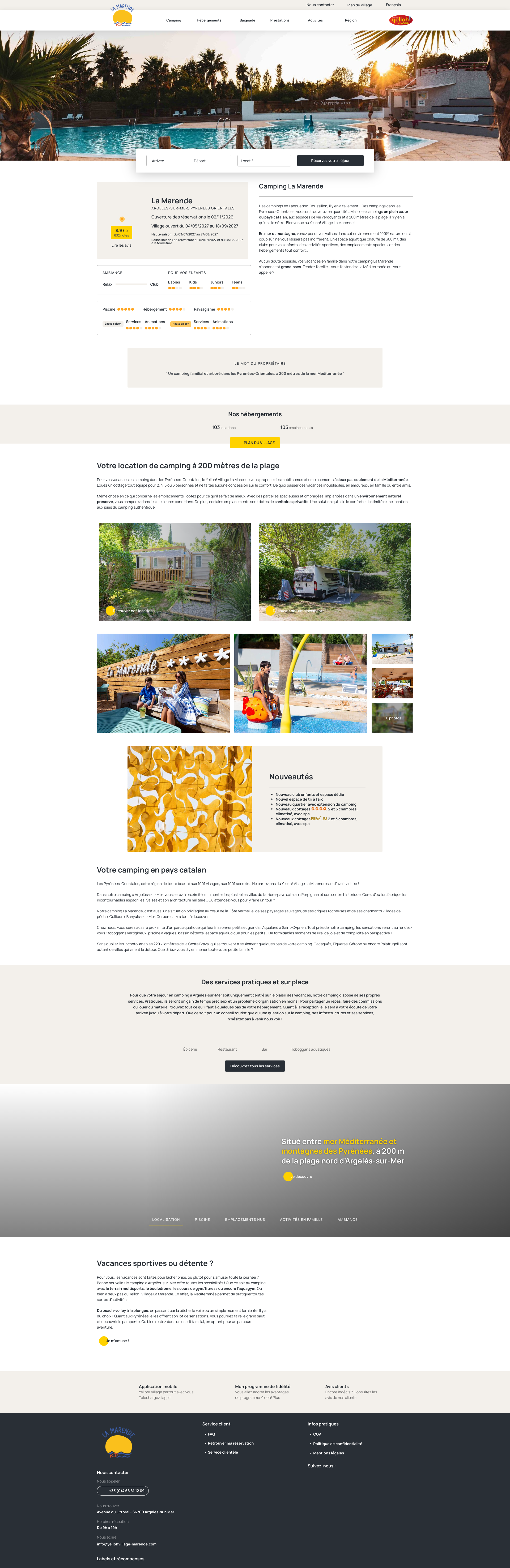 Aperçu du site