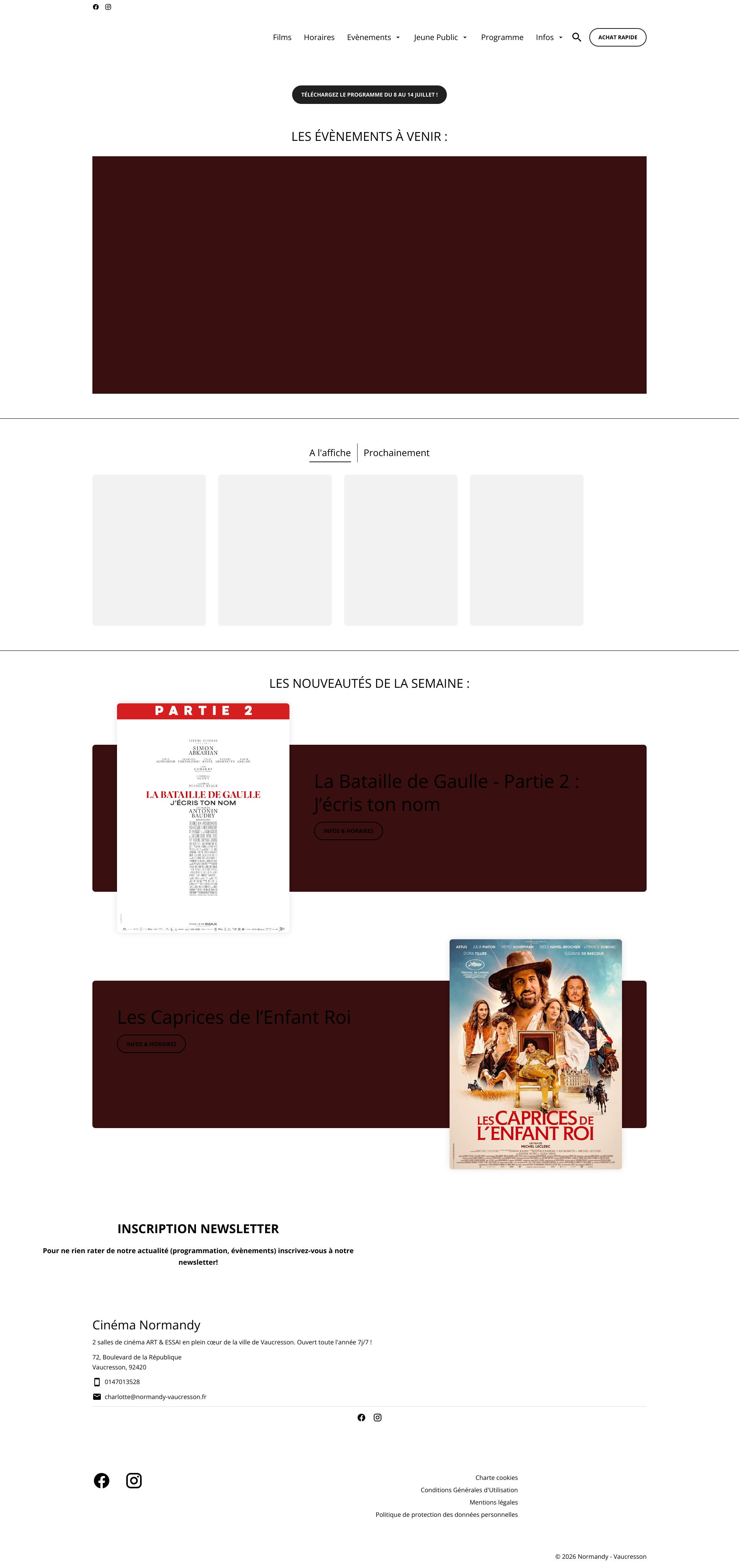 Aperçu du site