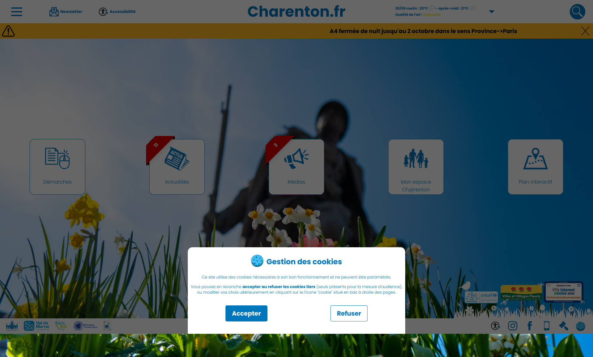 Aperçu du site