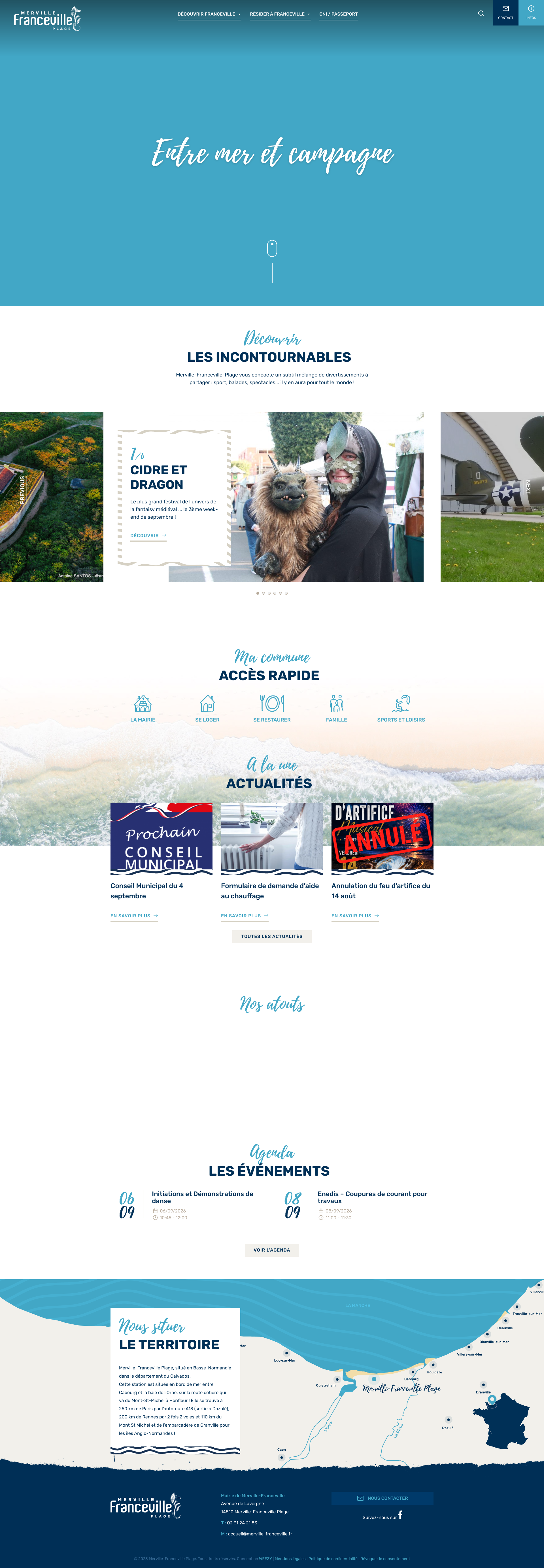 Aperçu du site