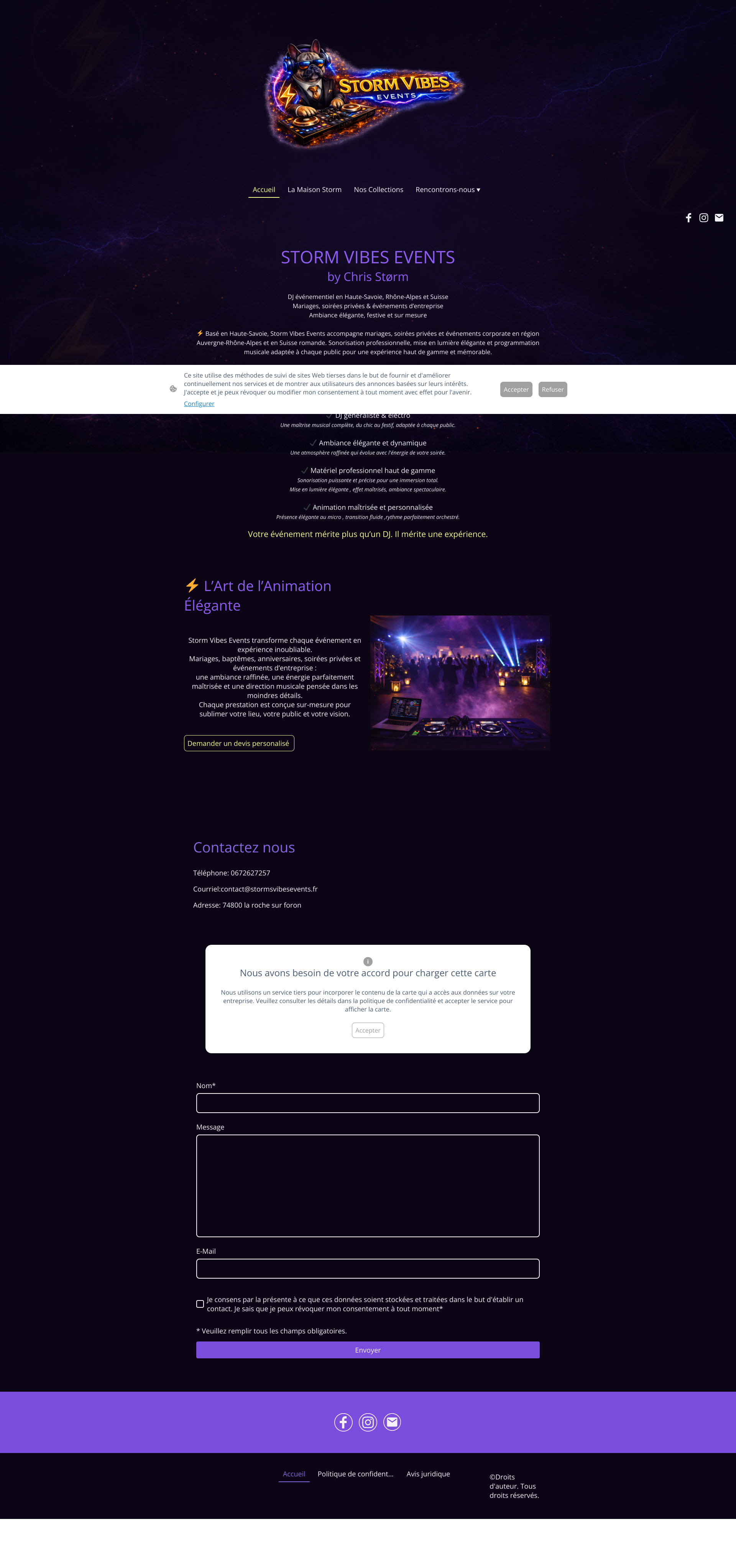 Aperçu du site