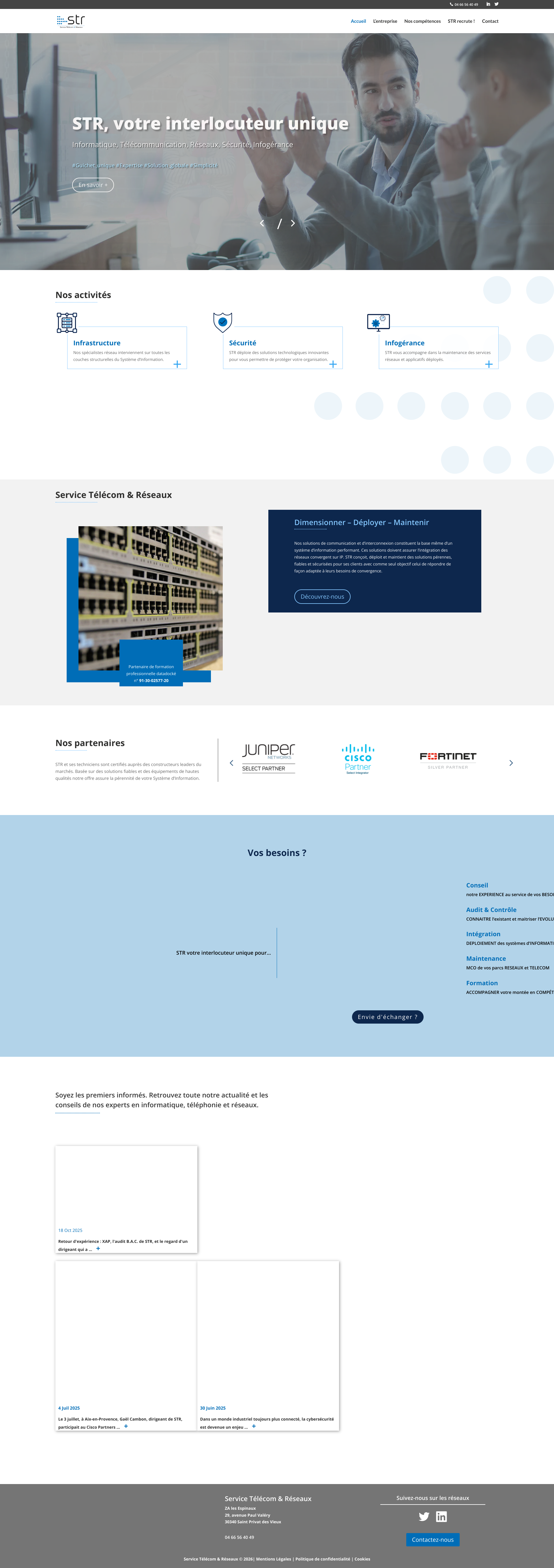 Aperçu du site