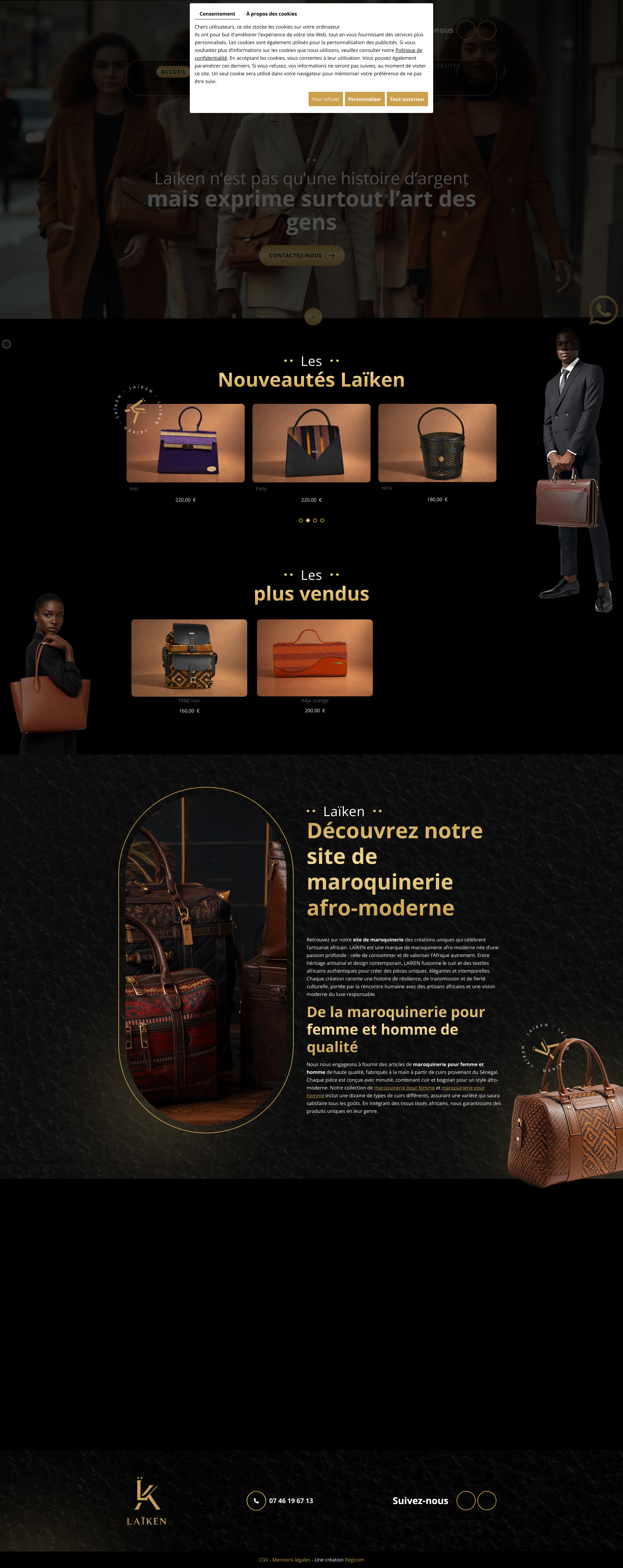Aperçu du site