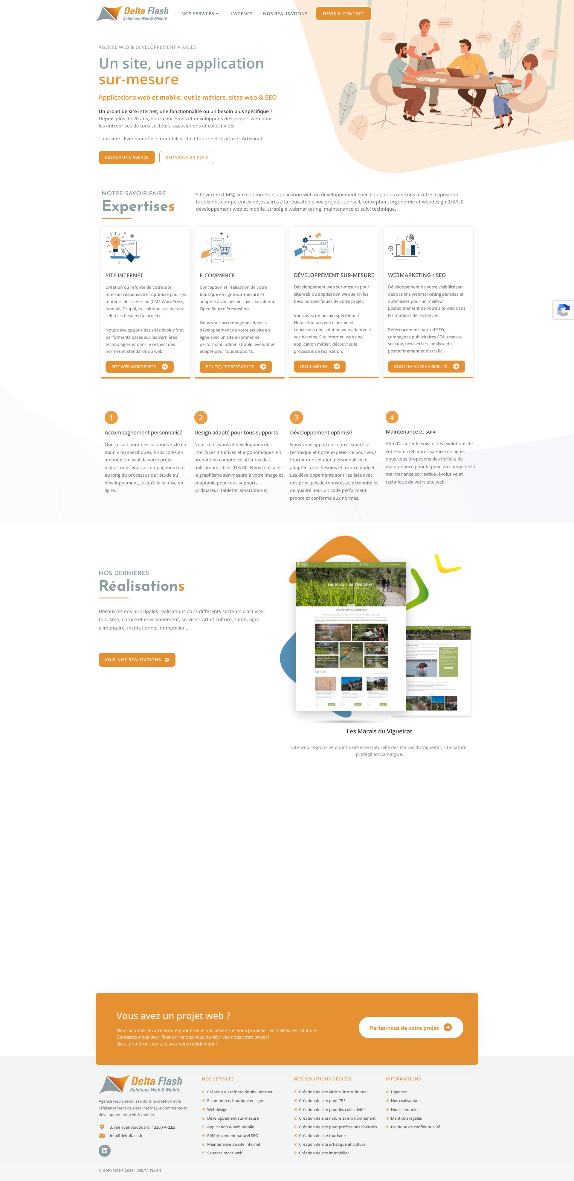 Aperçu du site