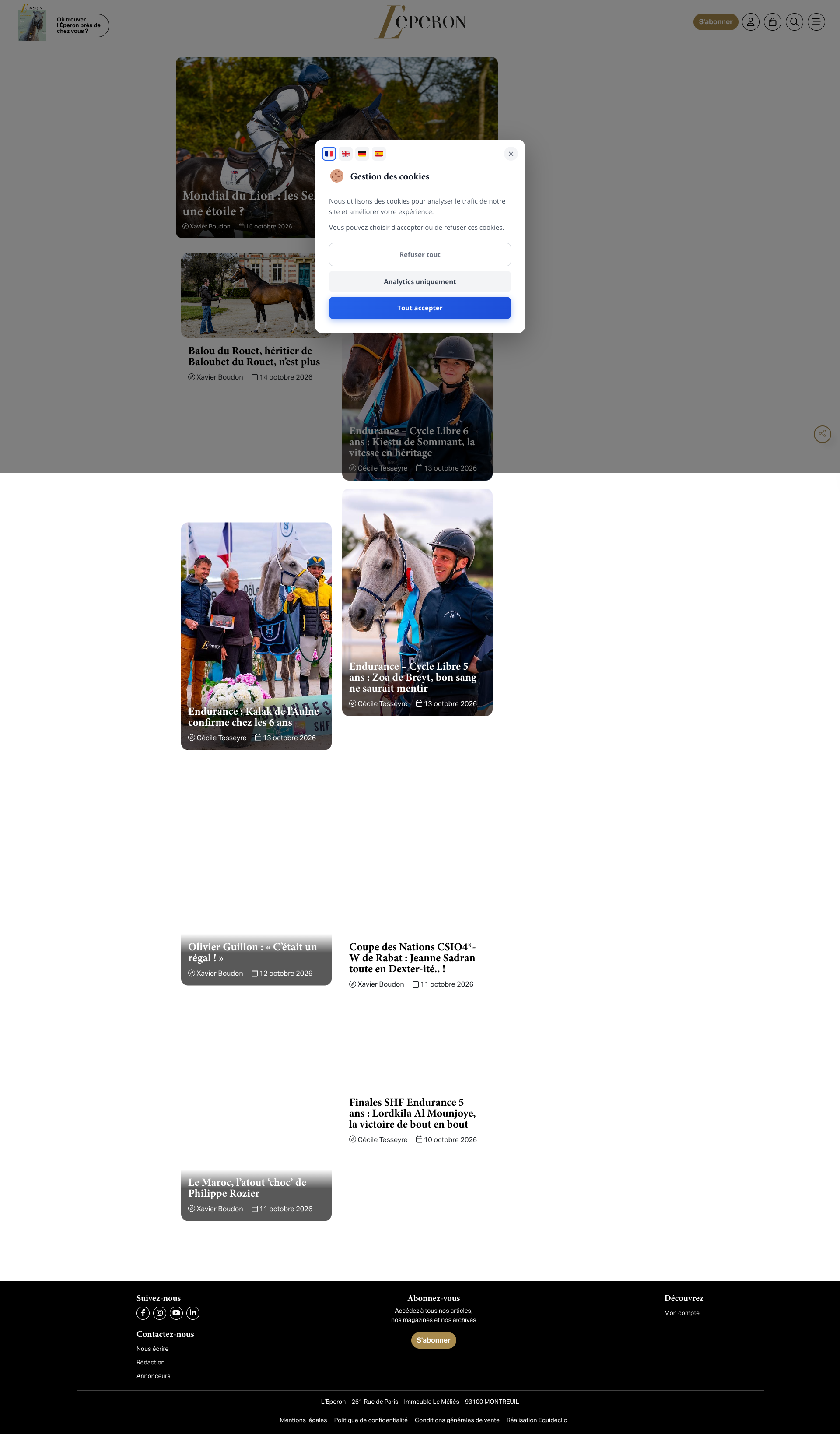 Aperçu du site