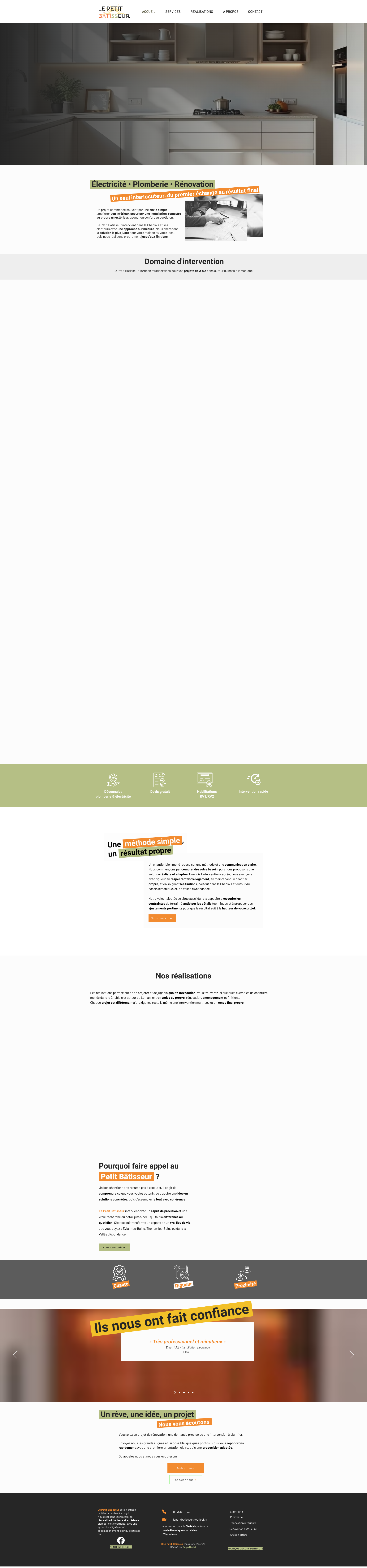 Aperçu du site