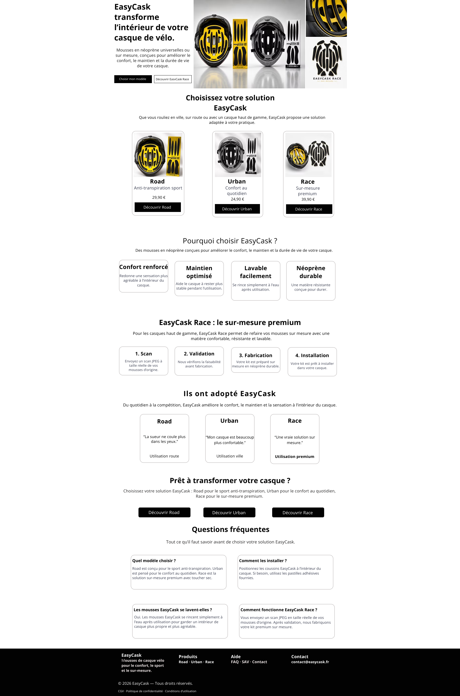Aperçu du site