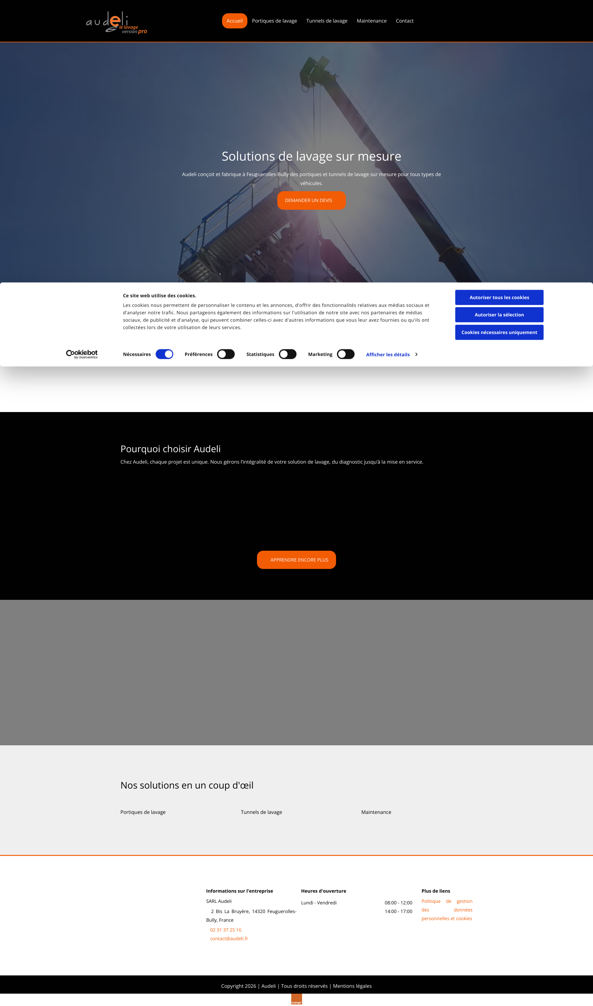 Aperçu du site