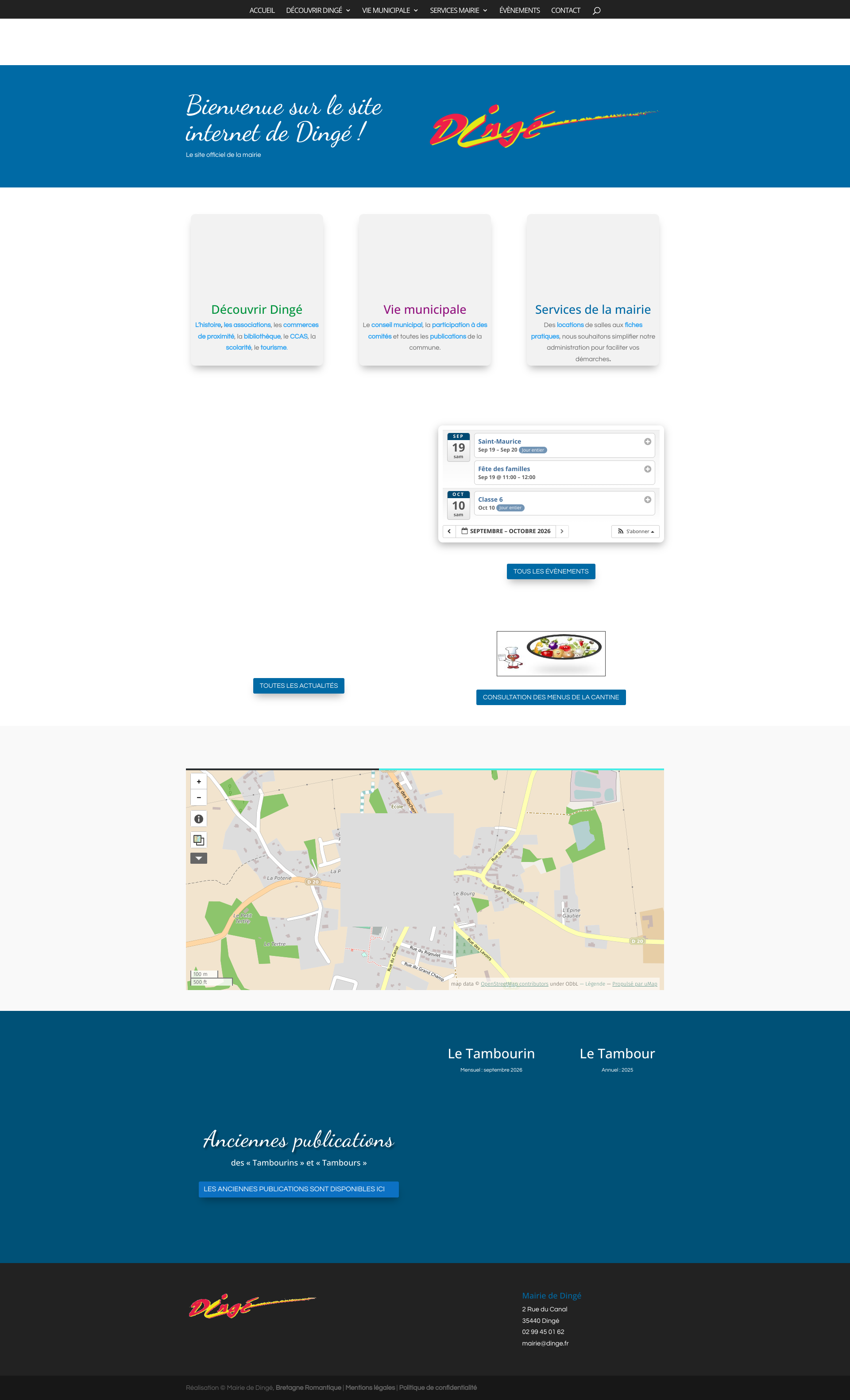 Aperçu du site