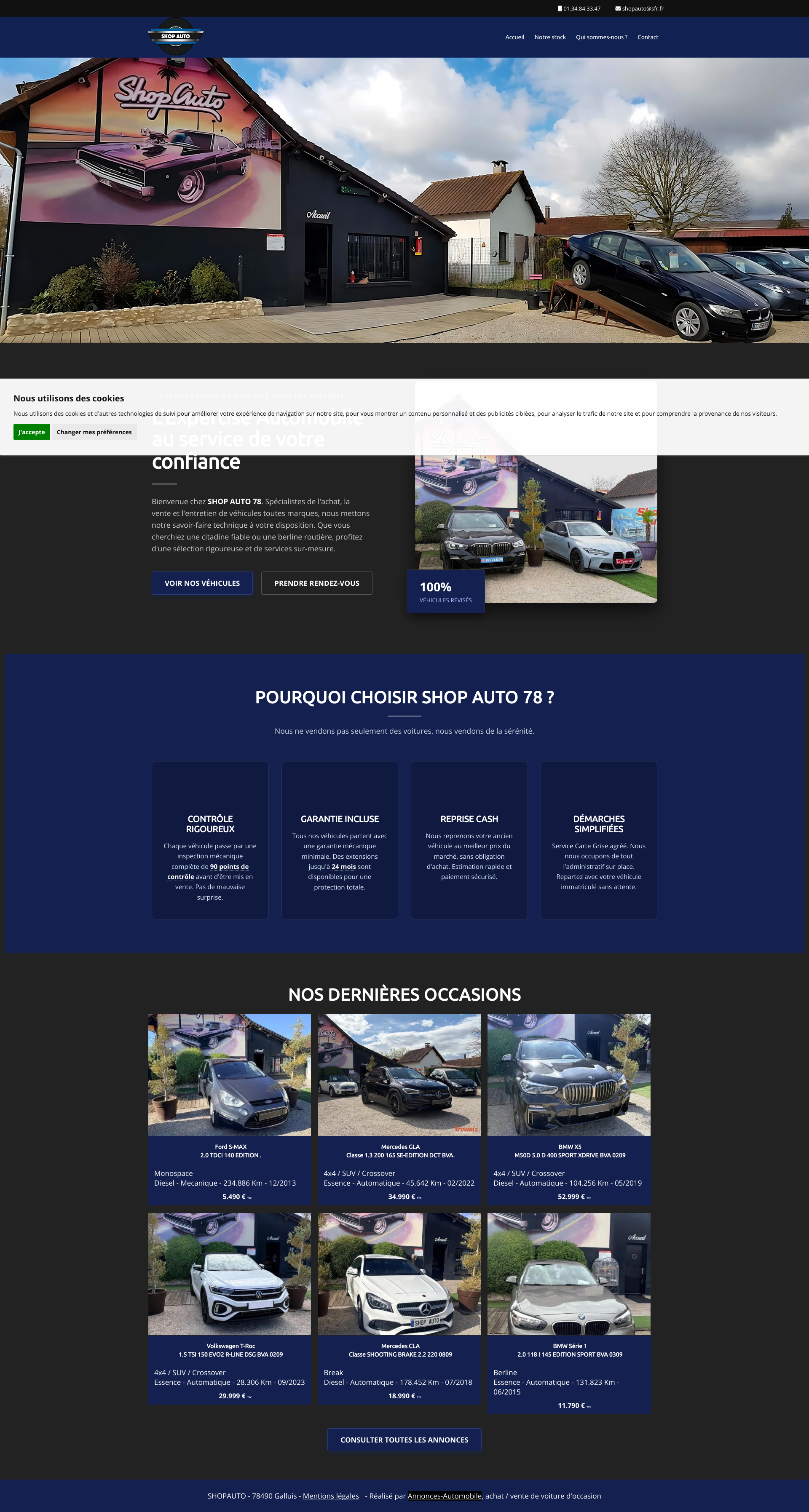 Aperçu du site