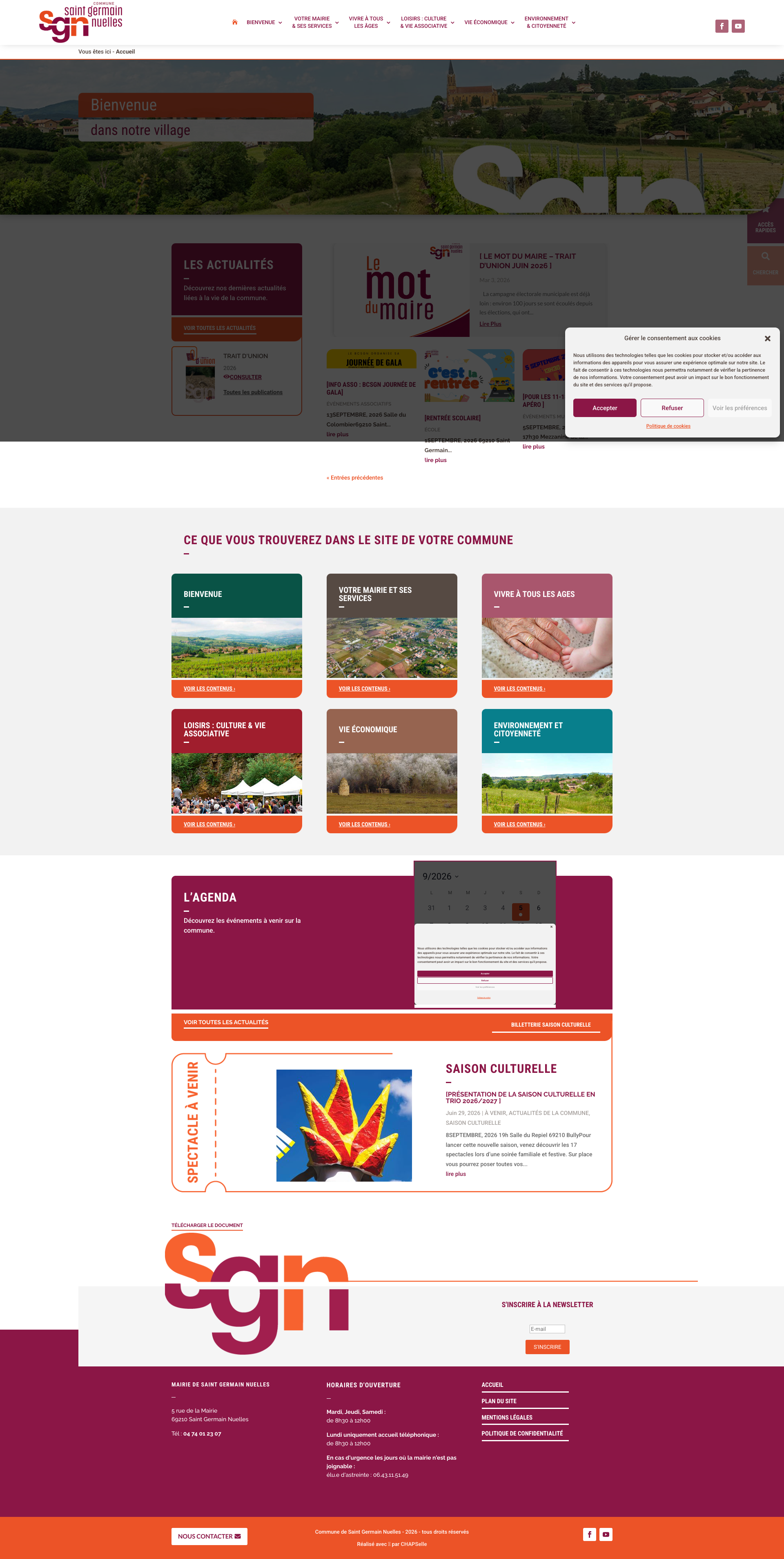 Aperçu du site