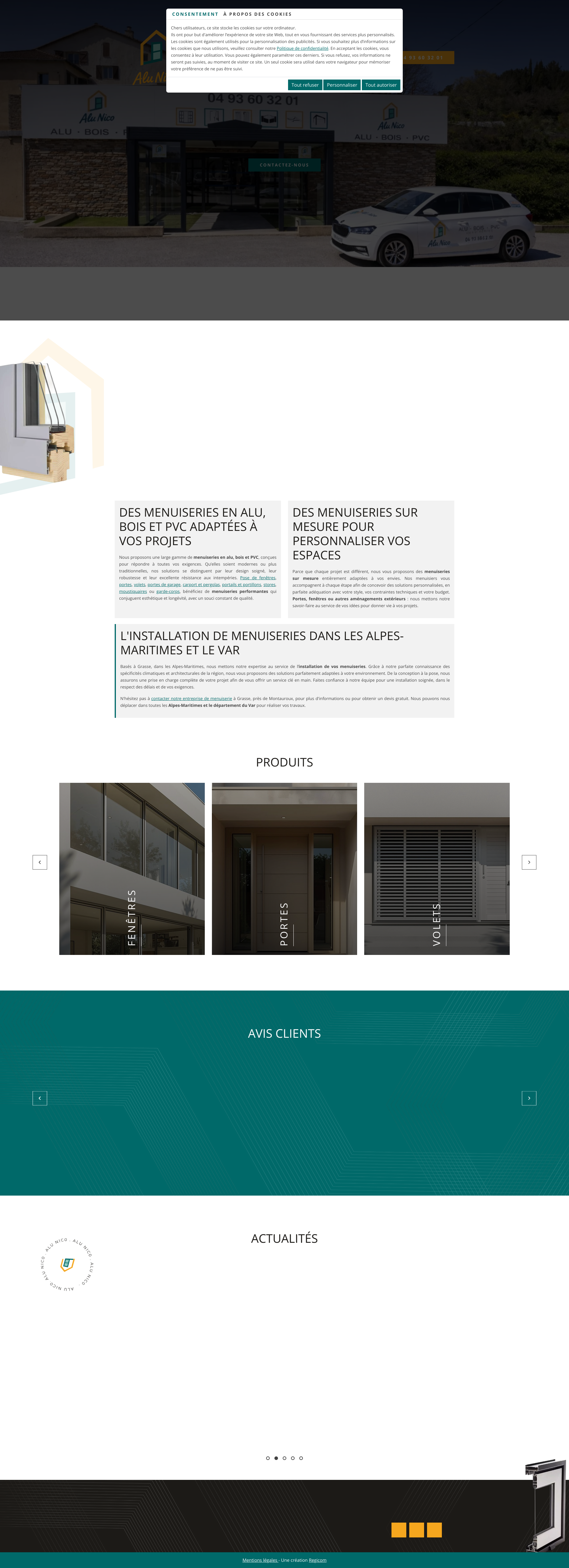 Aperçu du site