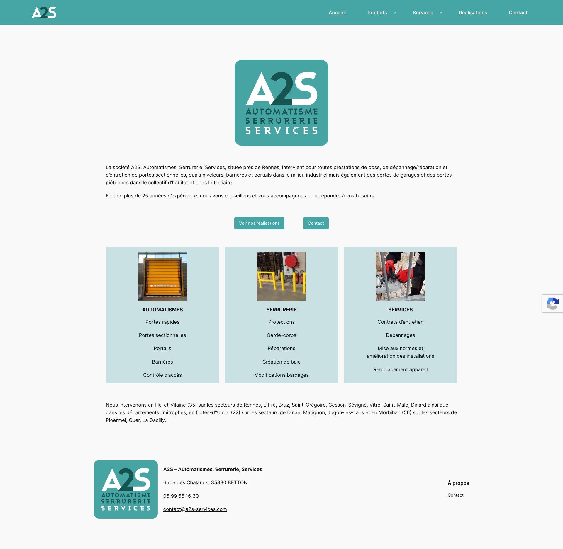 Aperçu du site