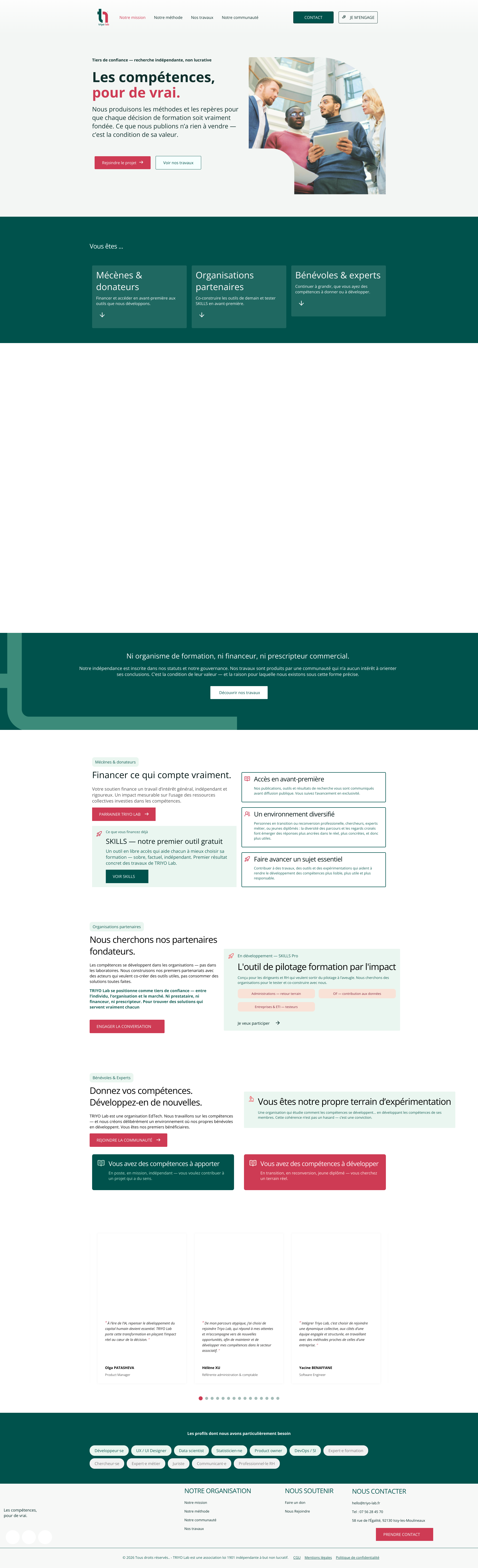 Aperçu du site