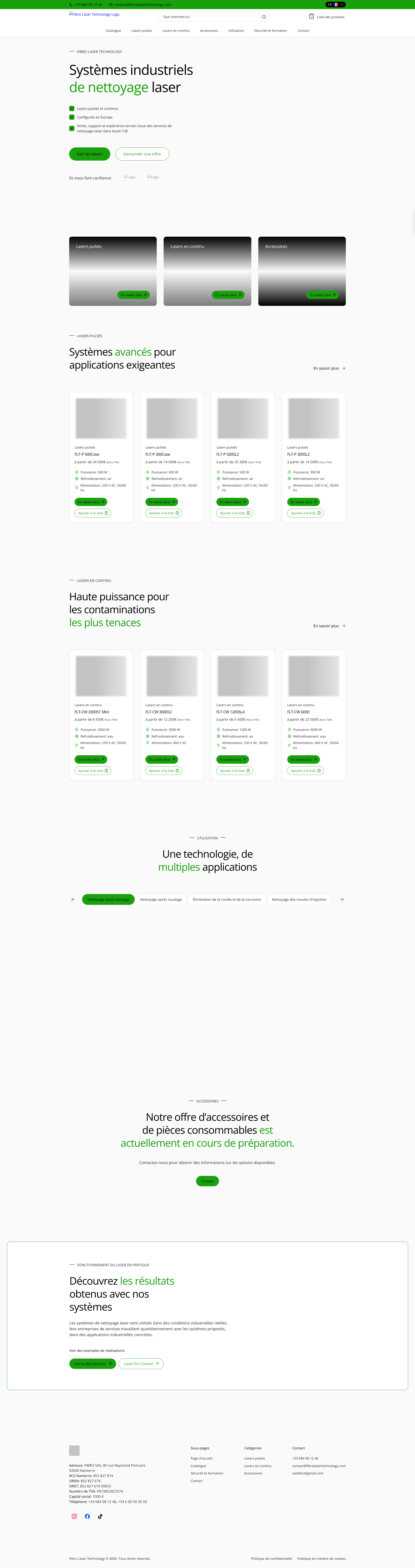 Aperçu du site
