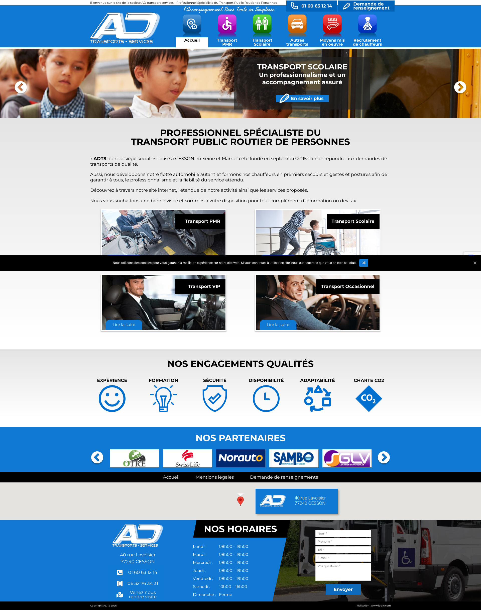 Aperçu du site