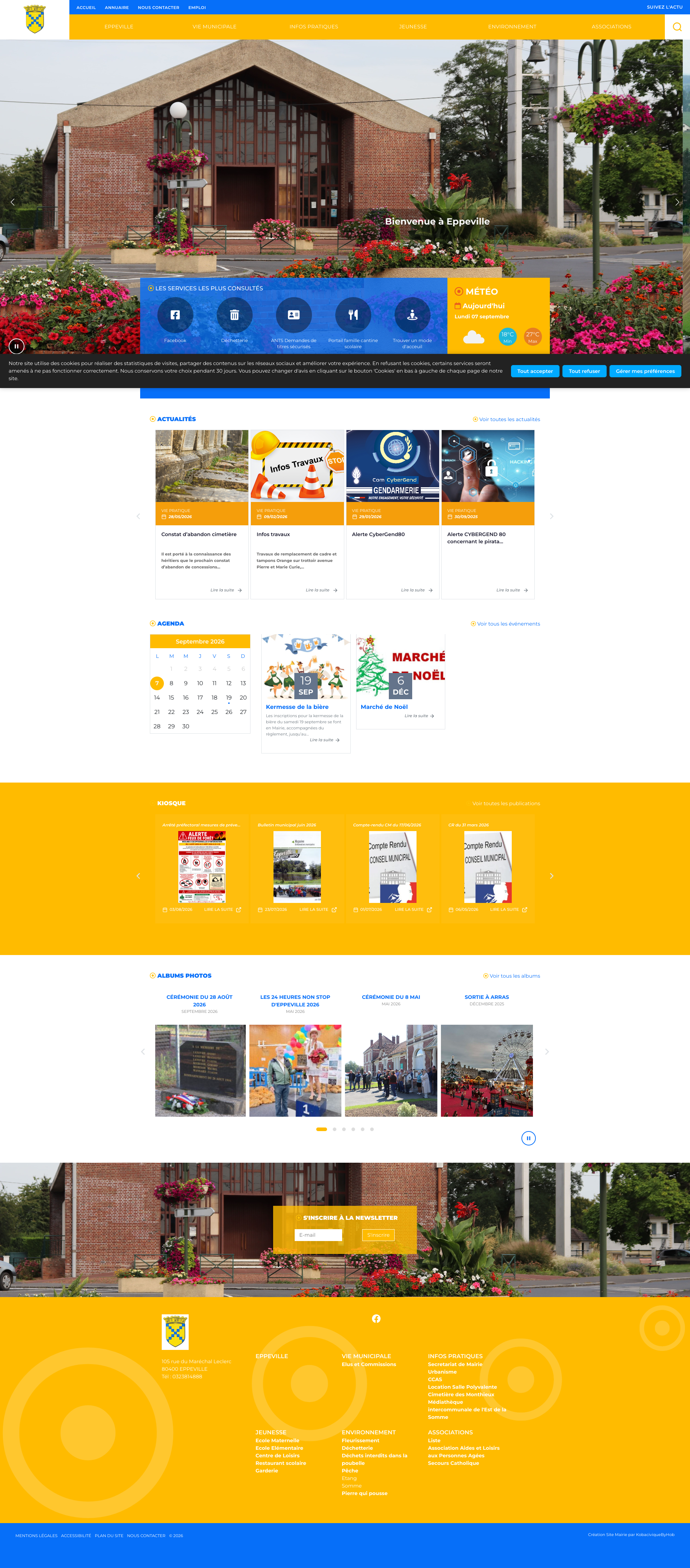 Aperçu du site