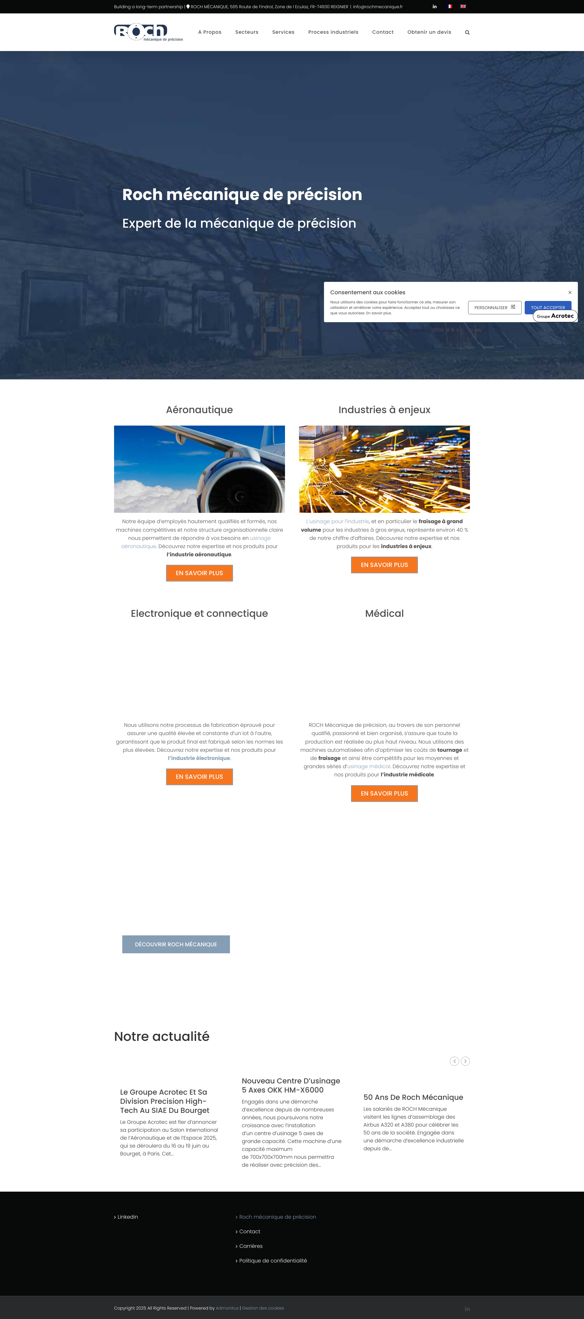 Aperçu du site