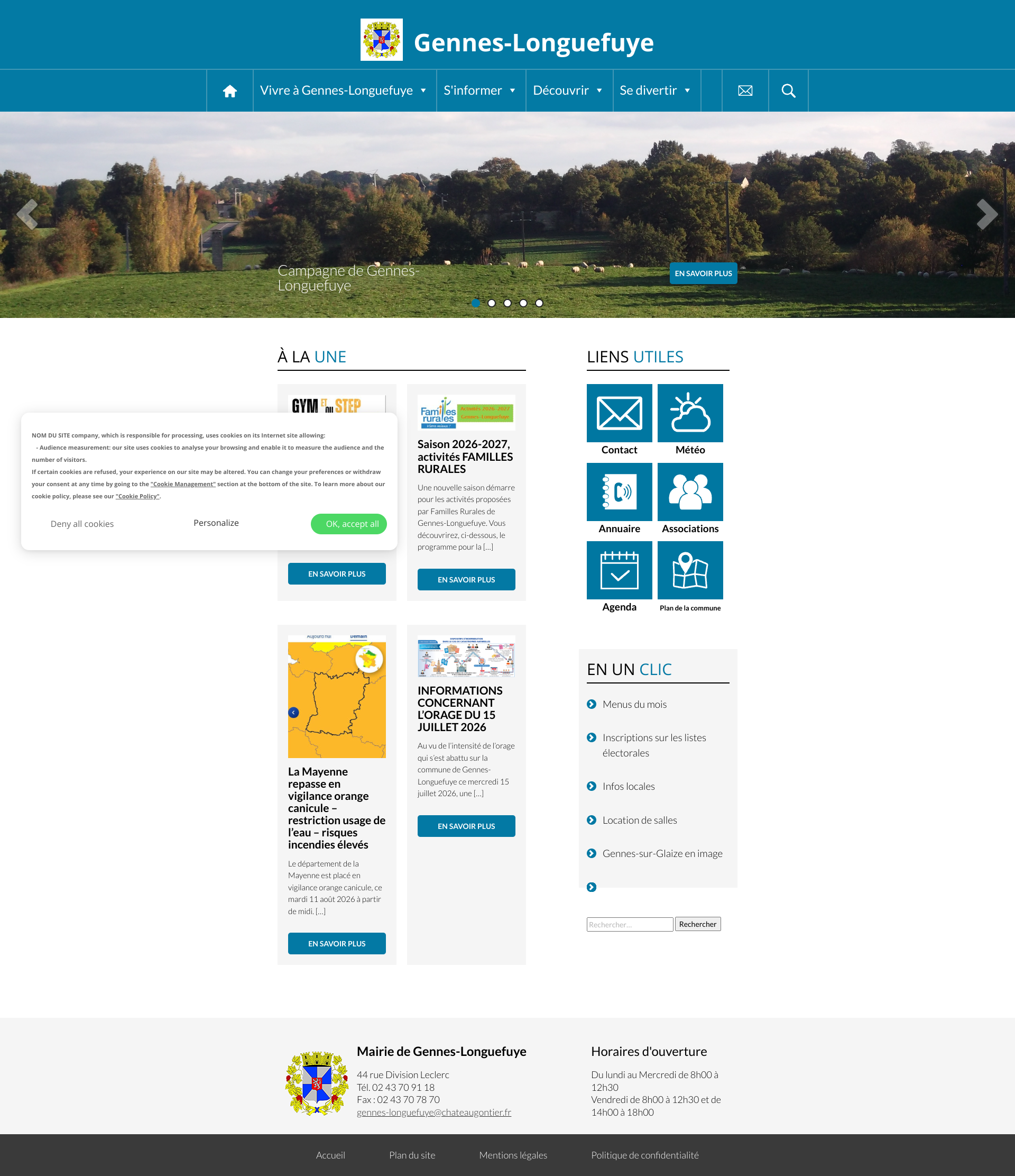 Aperçu du site