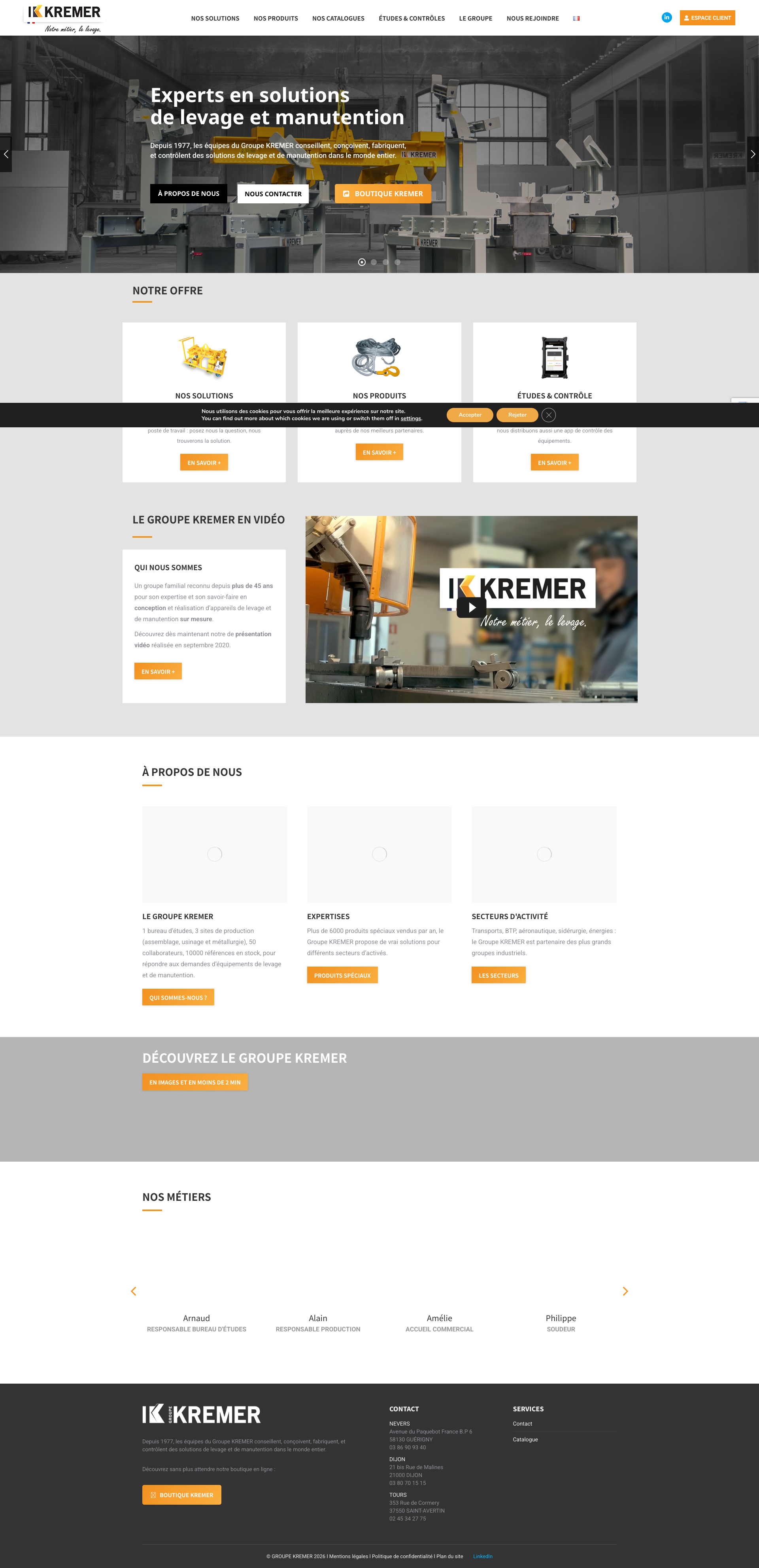 Aperçu du site