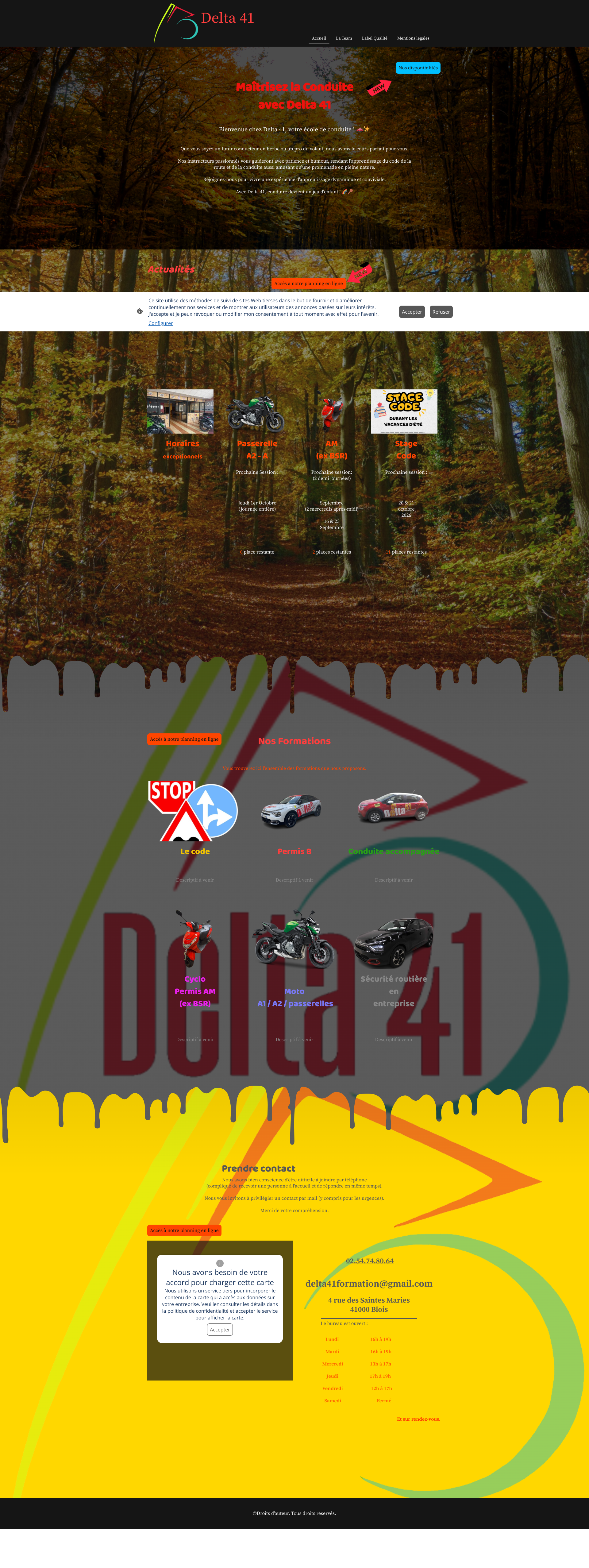 Aperçu du site