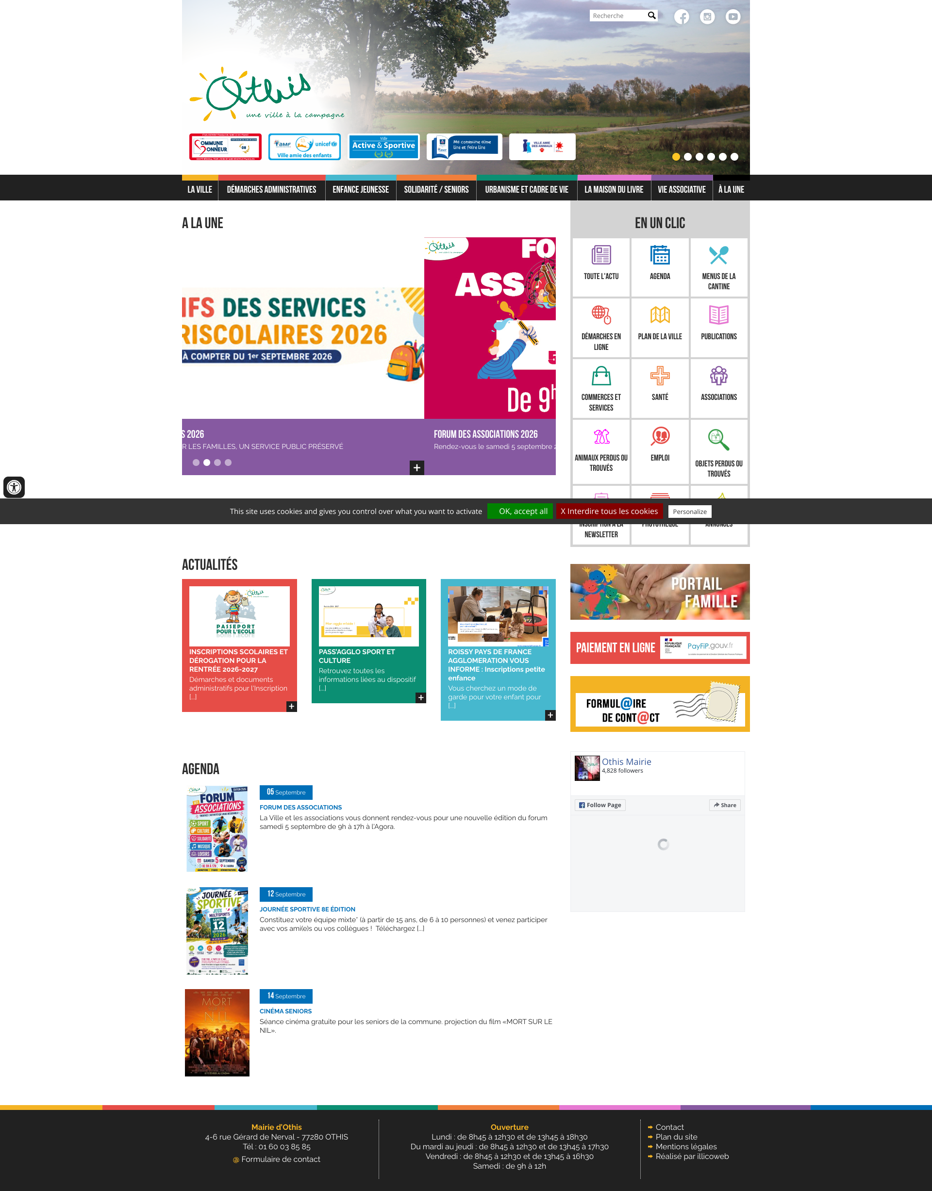 Aperçu du site