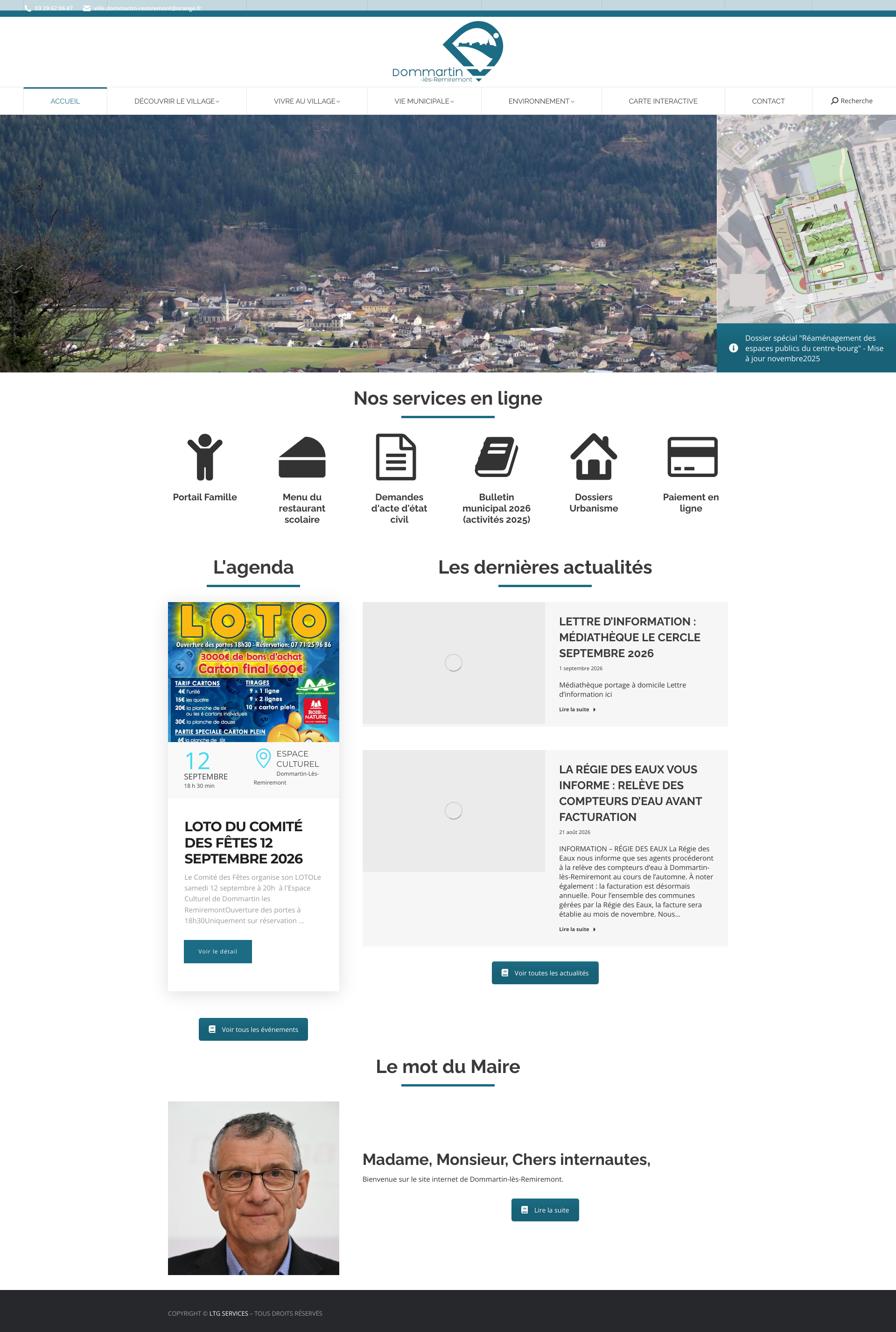 Aperçu du site