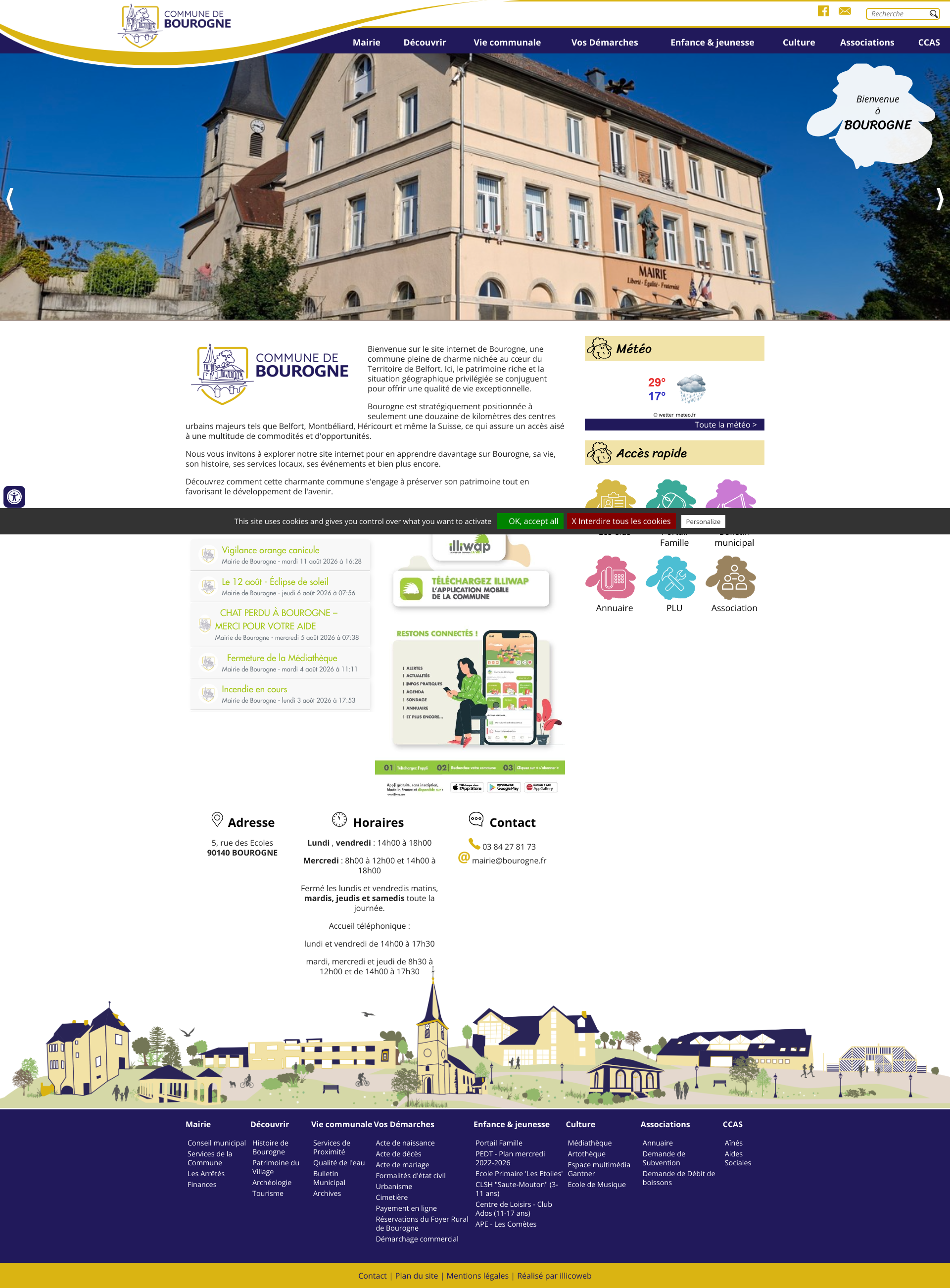 Aperçu du site