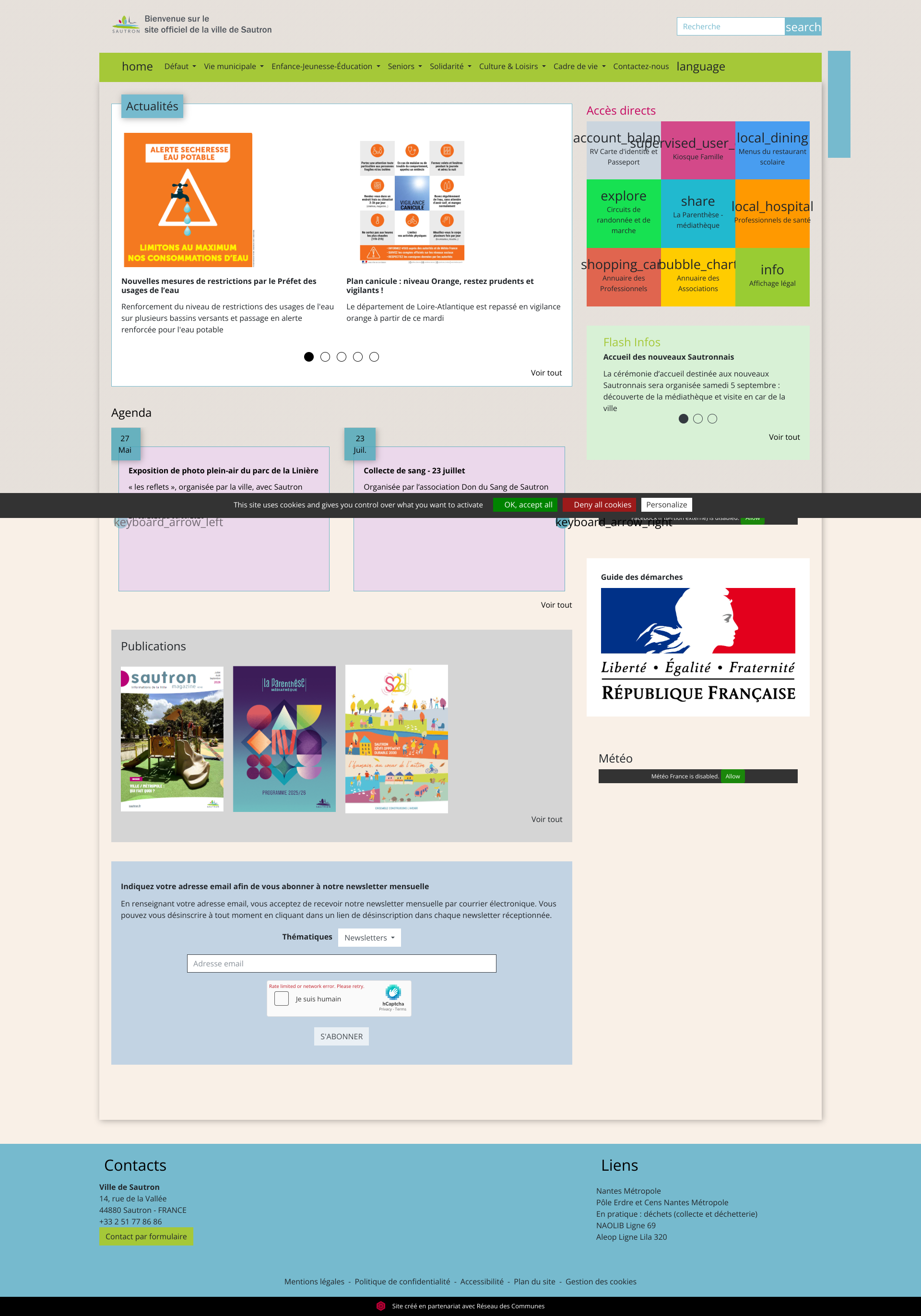 Aperçu du site