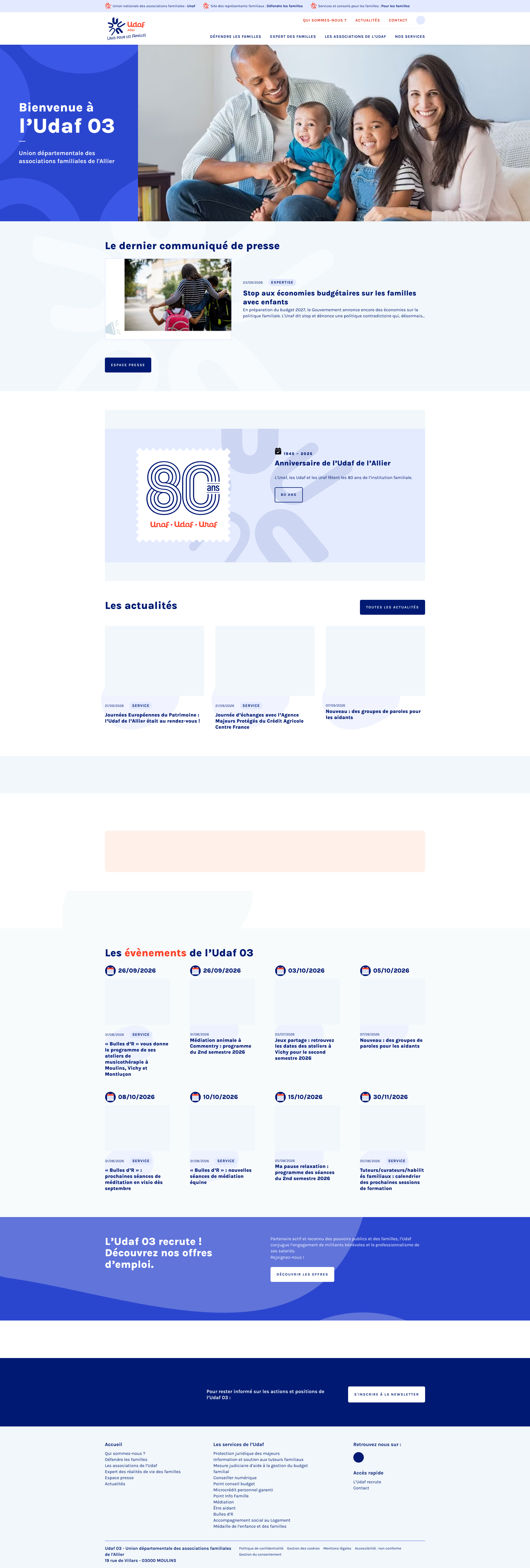 Aperçu du site