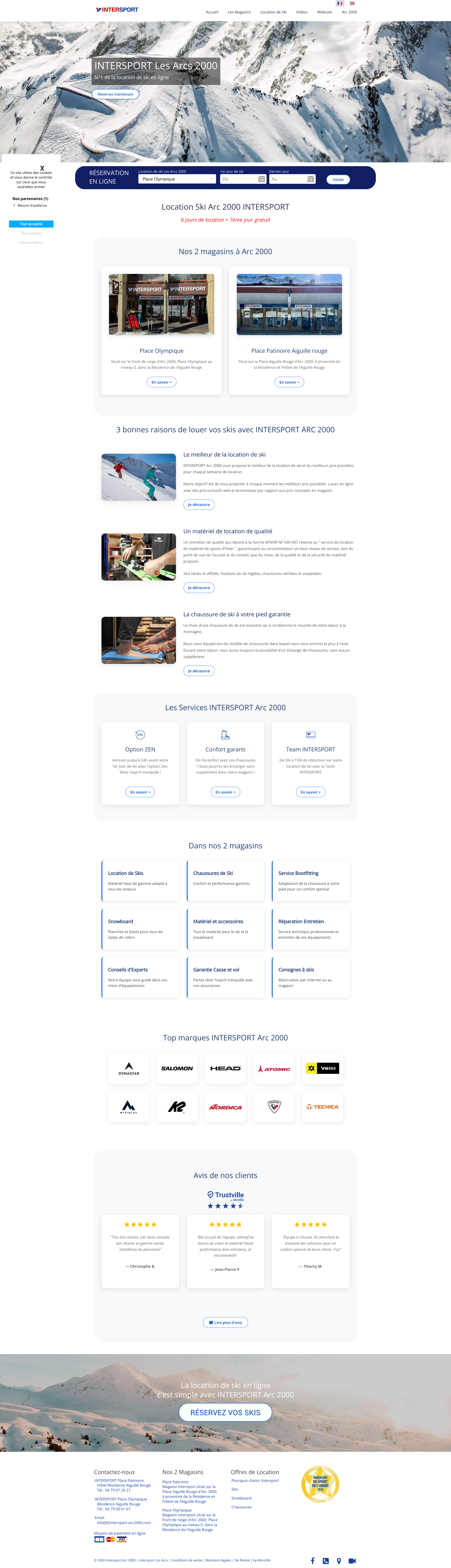 Aperçu du site