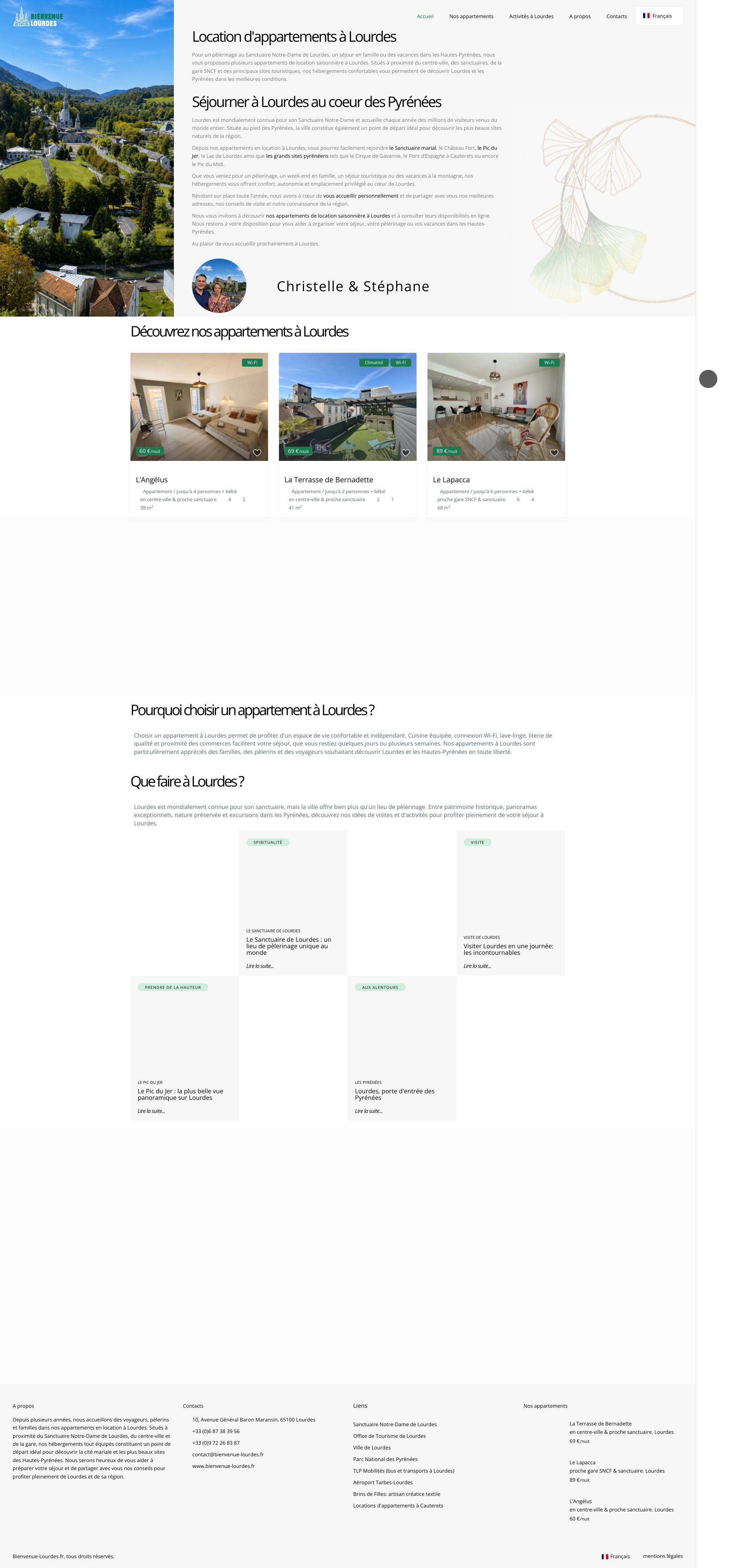Aperçu du site