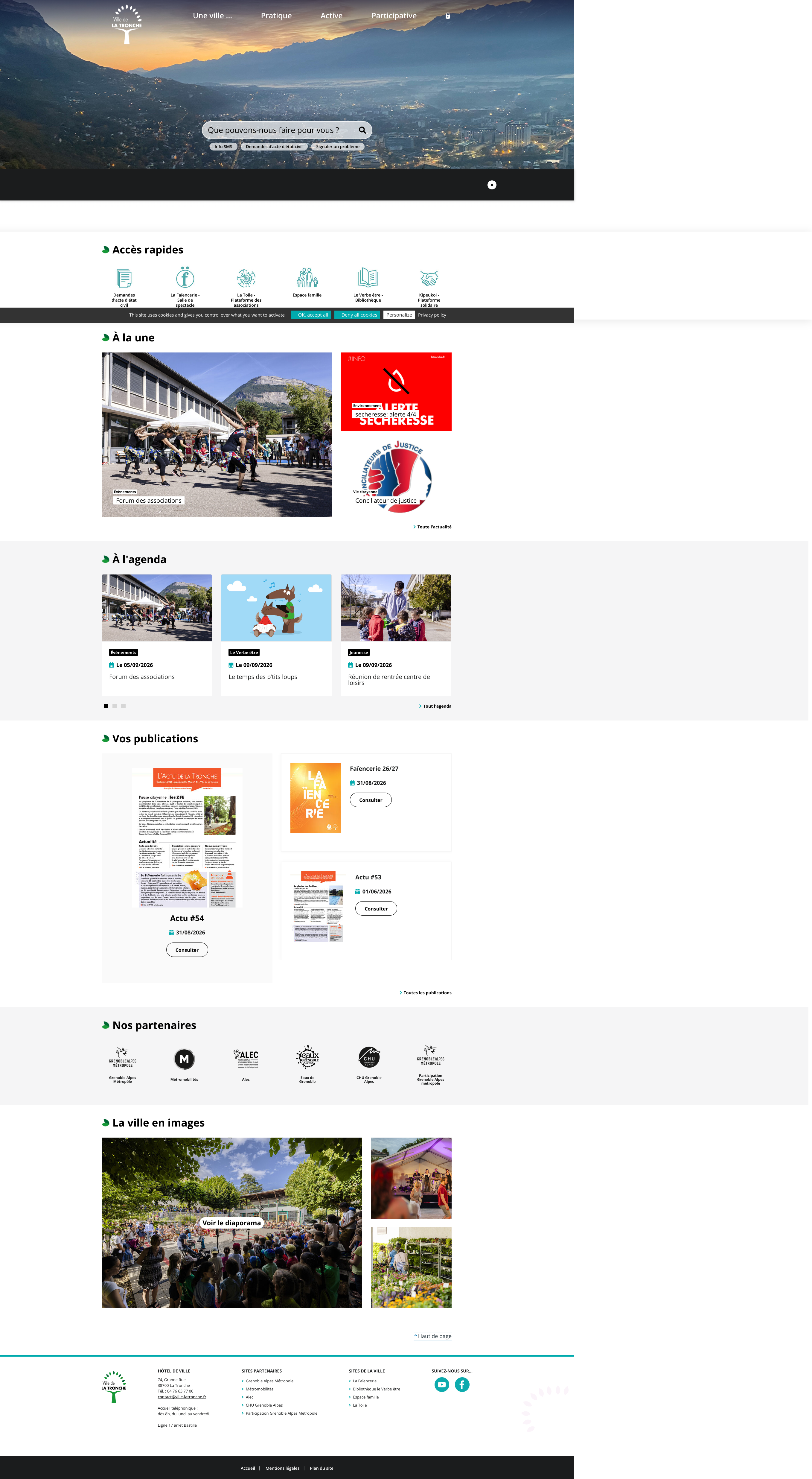 Aperçu du site
