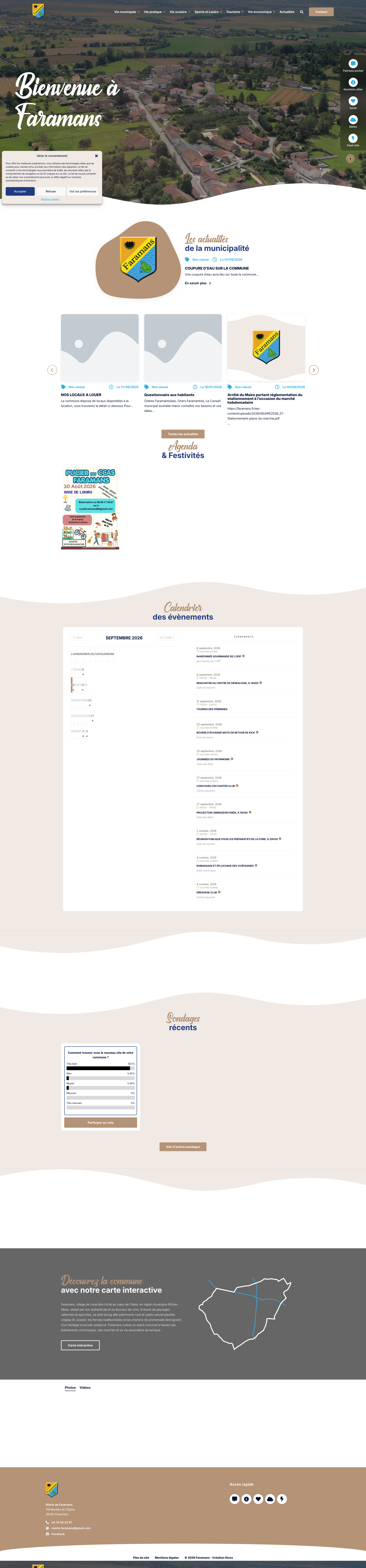 Aperçu du site