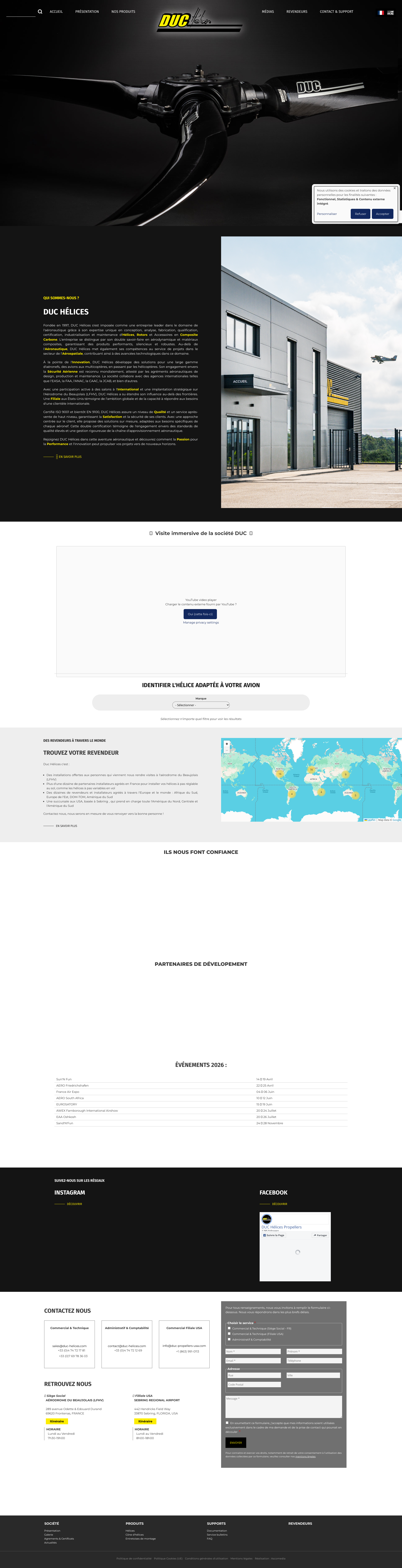 Aperçu du site
