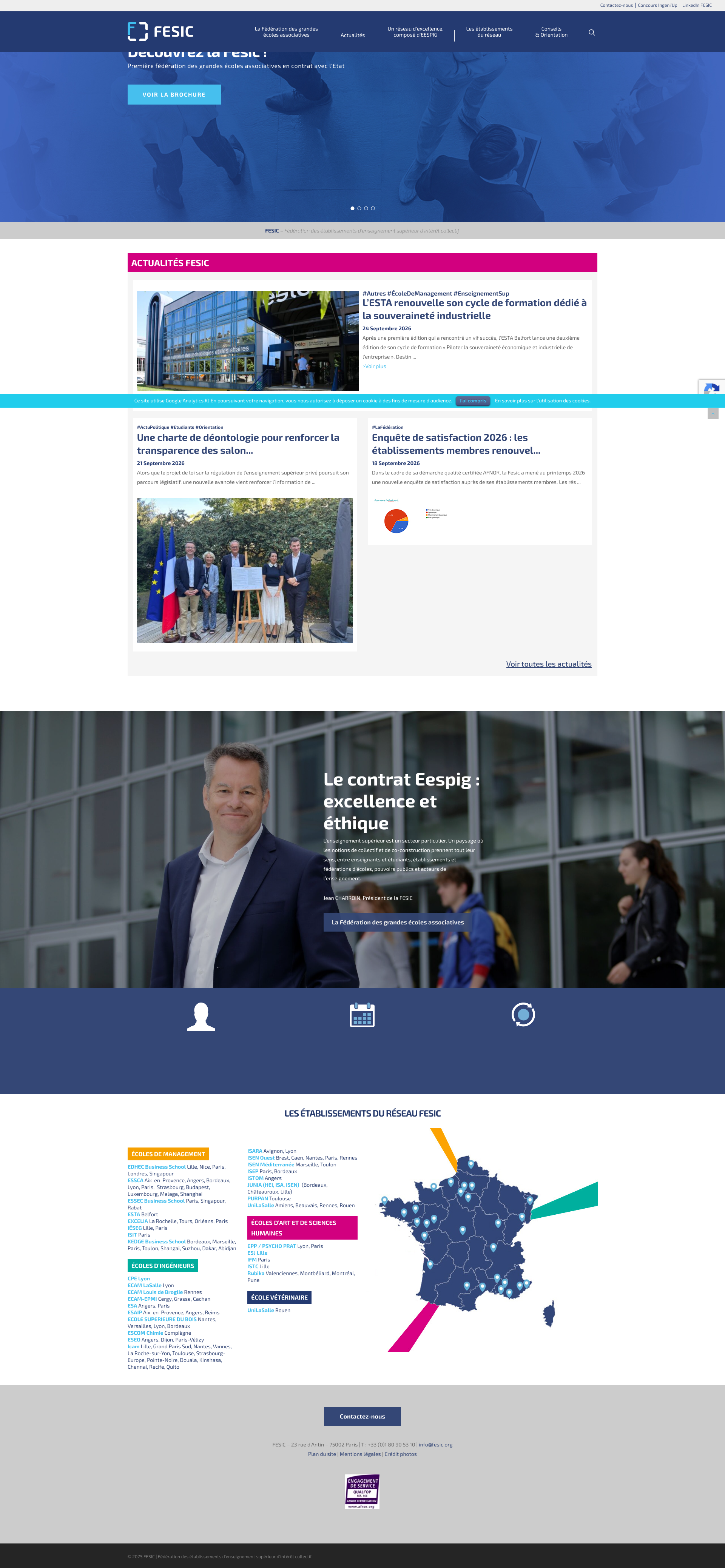 Aperçu du site