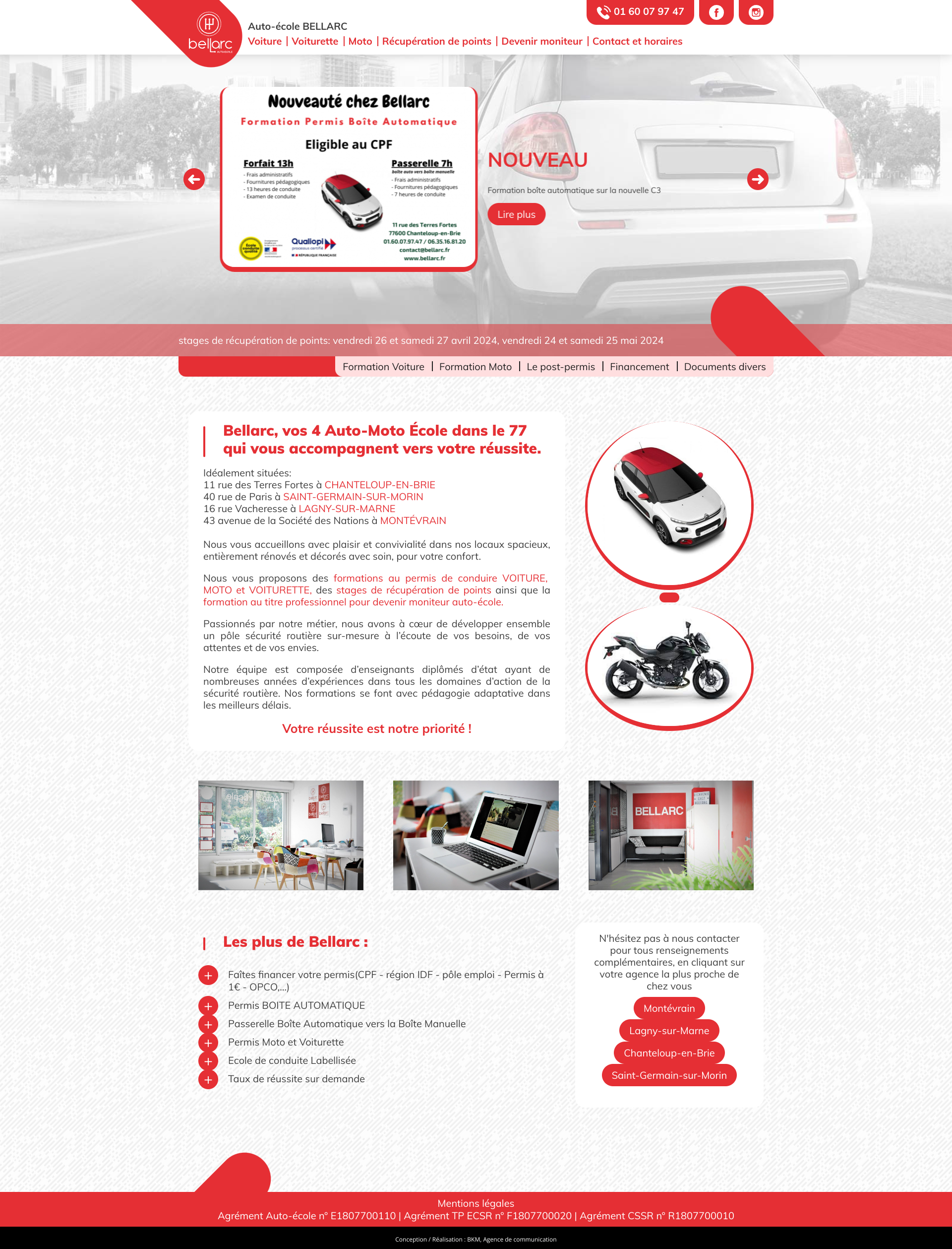 Aperçu du site
