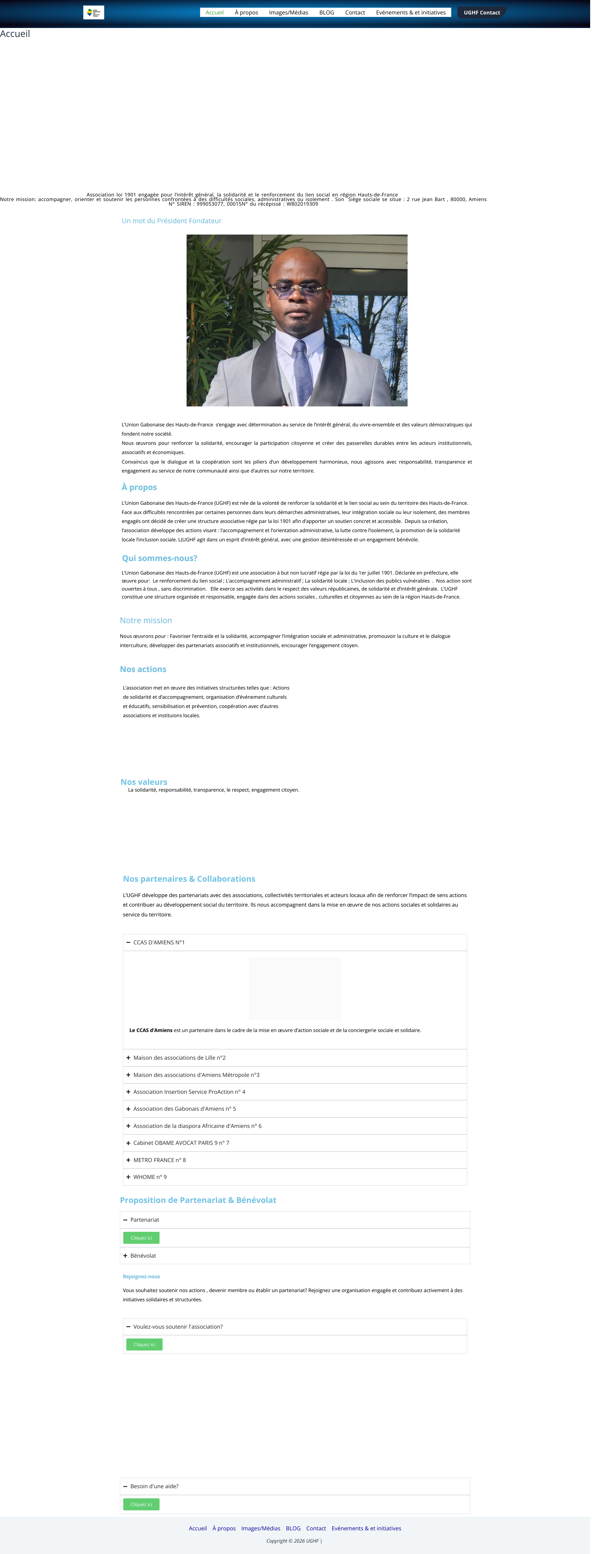 Aperçu du site
