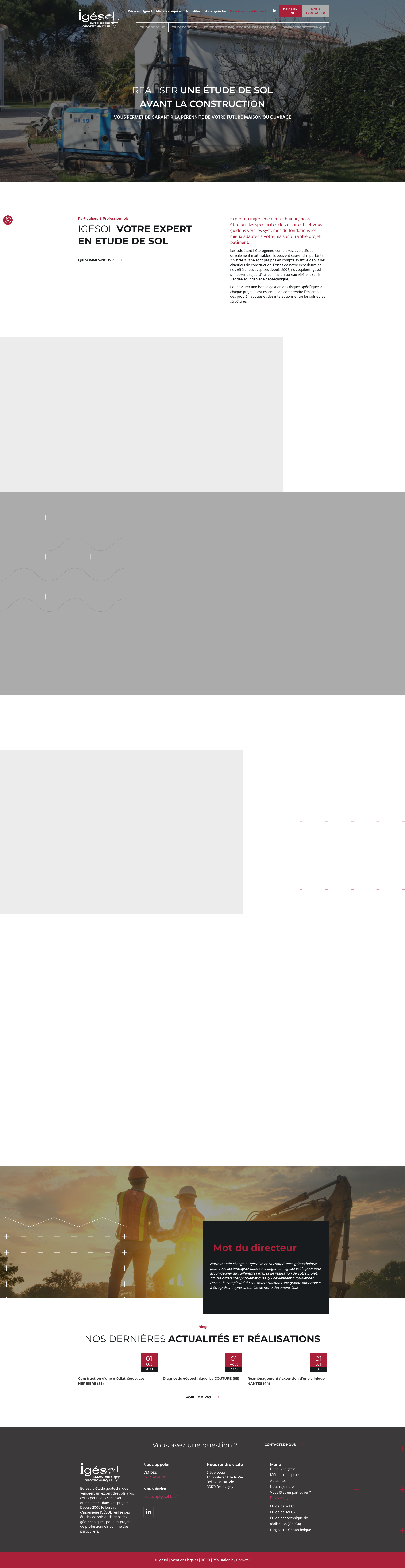 Aperçu du site