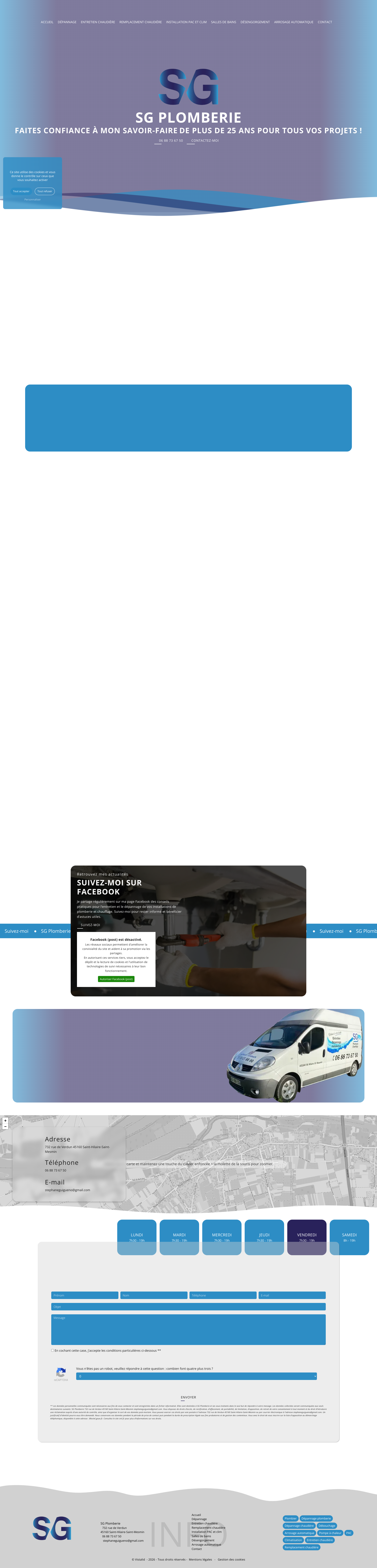 Aperçu du site