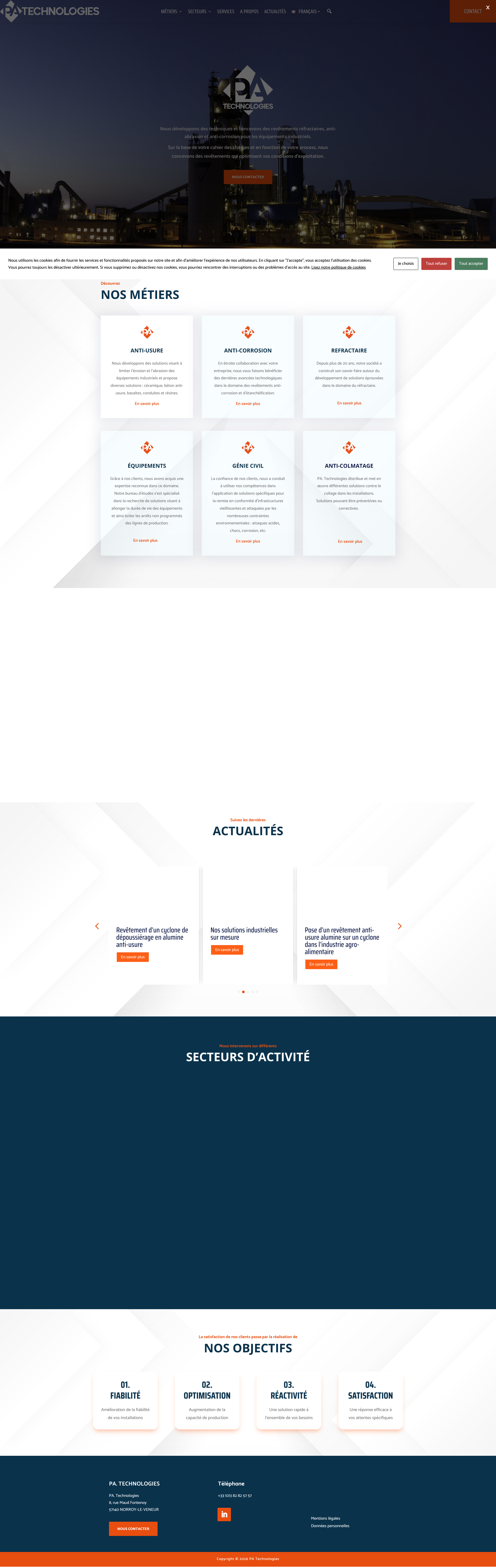 Aperçu du site