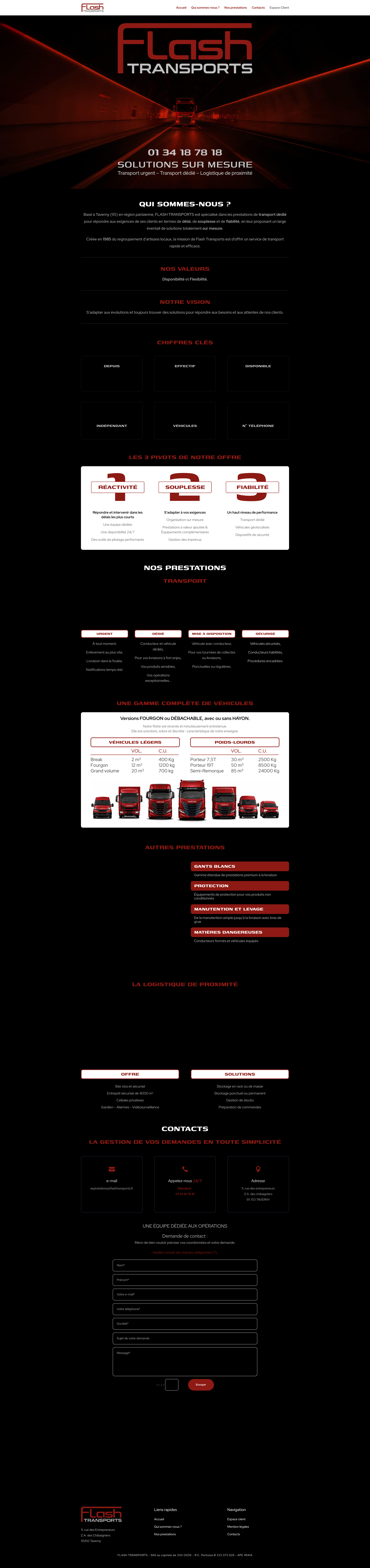 Aperçu du site