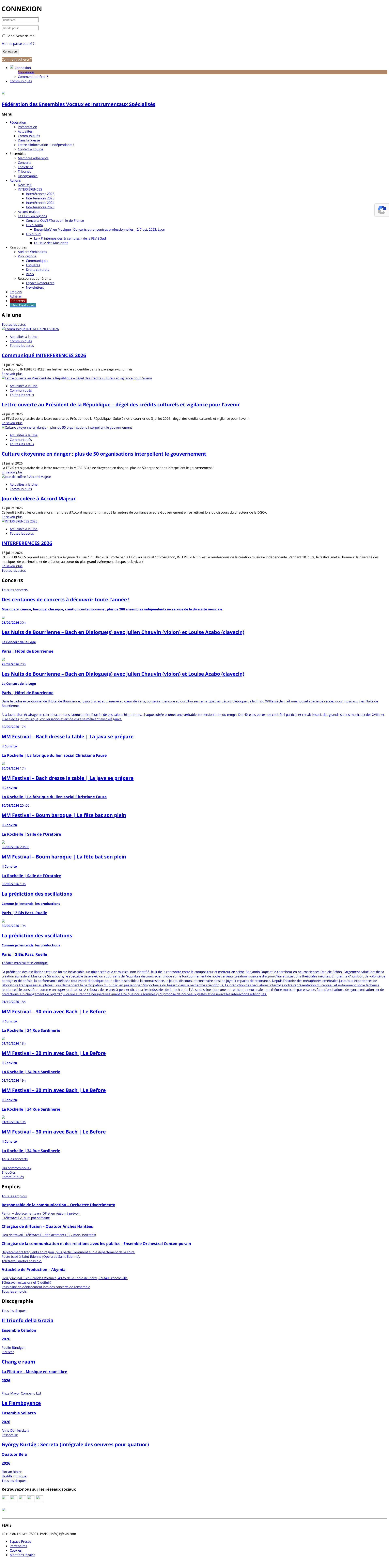 Aperçu du site