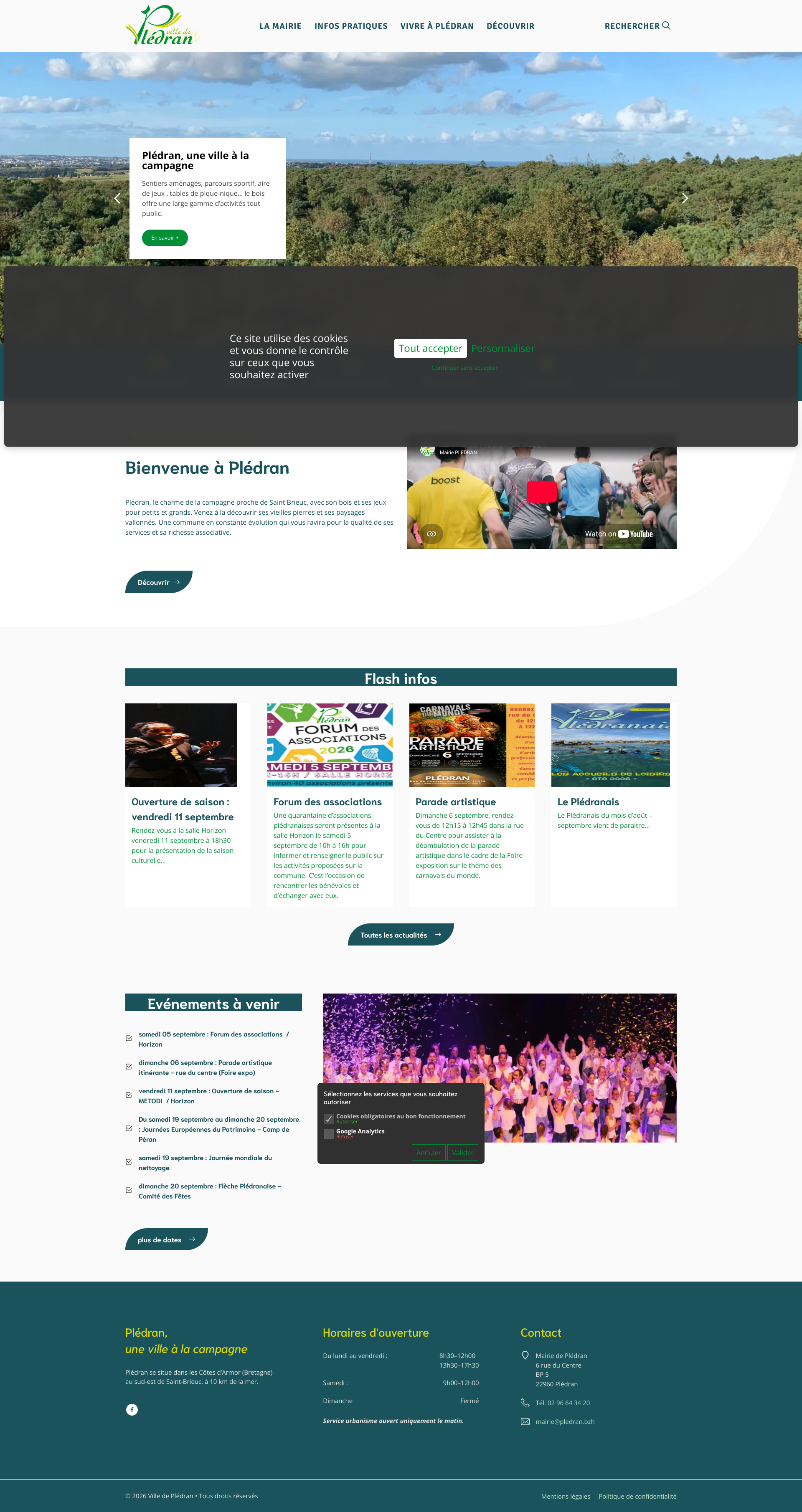 Aperçu du site