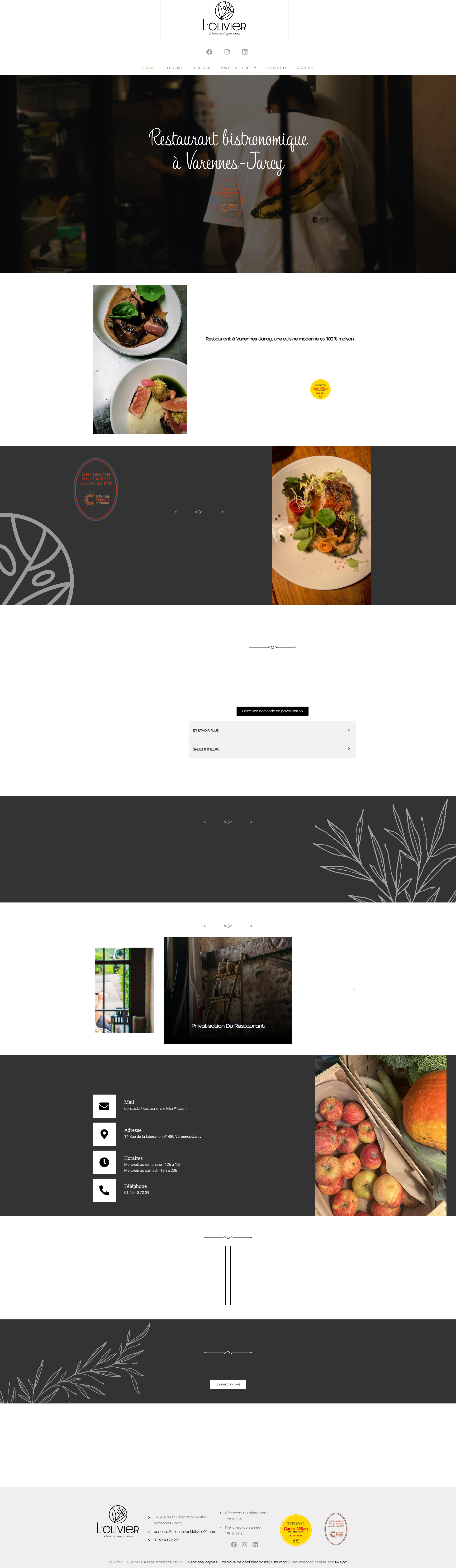 Aperçu du site