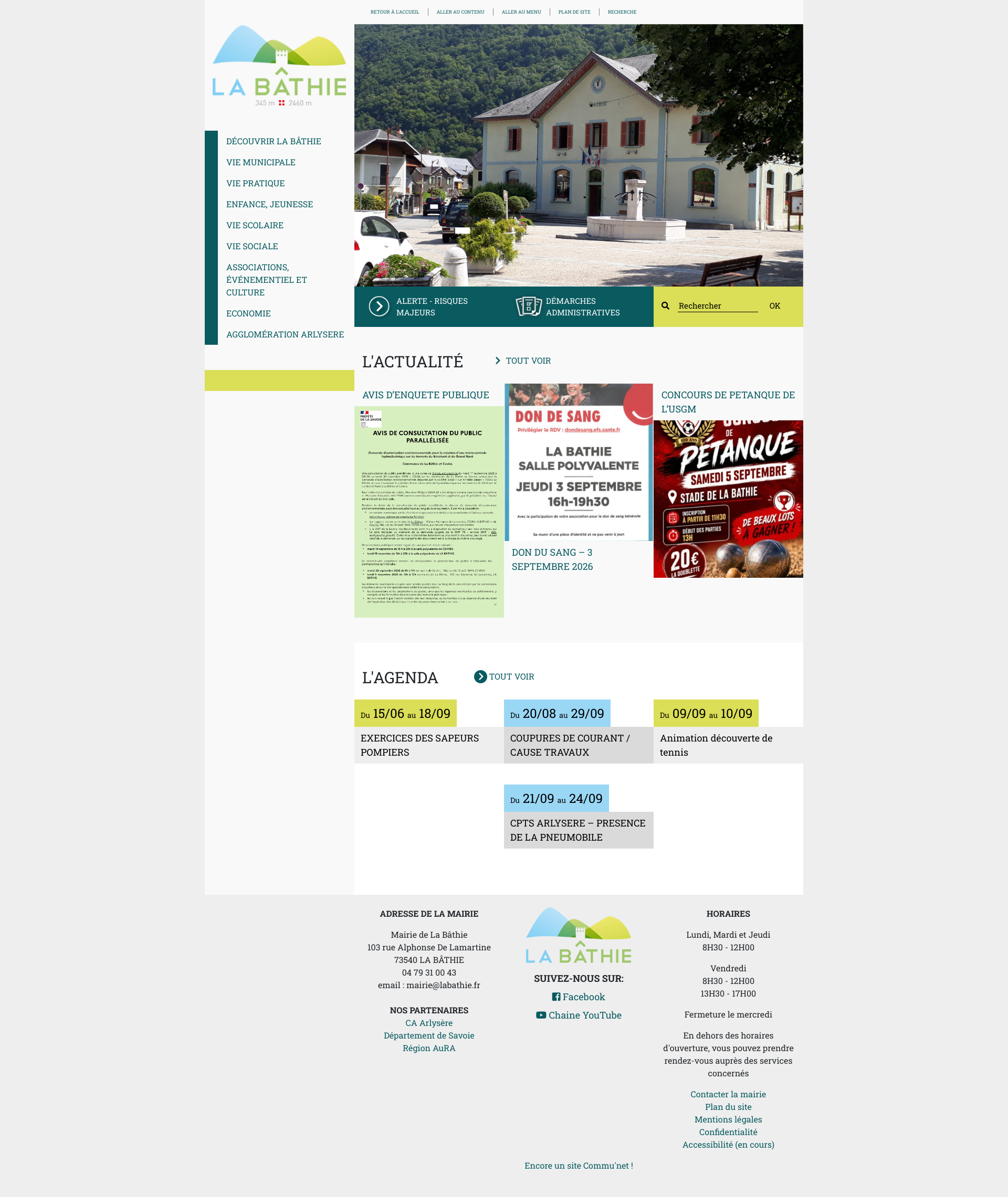 Aperçu du site