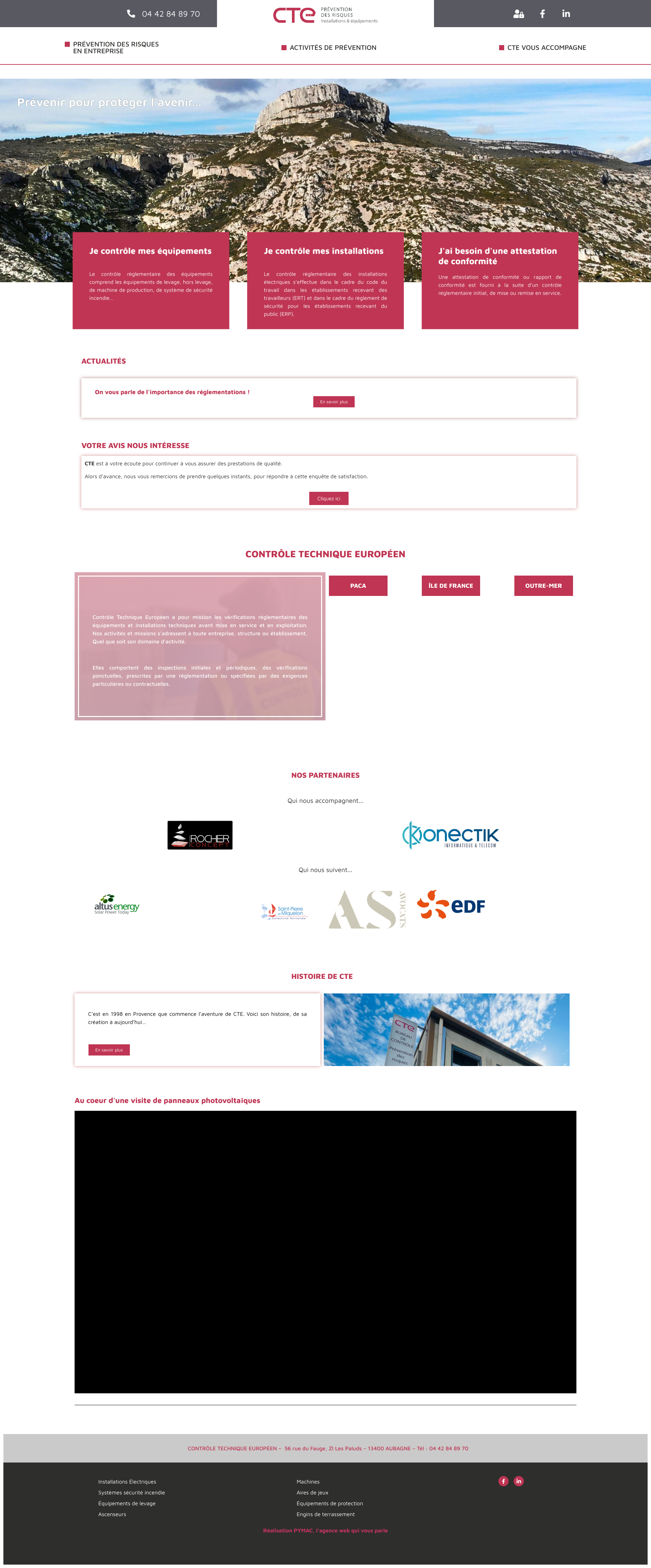 Aperçu du site