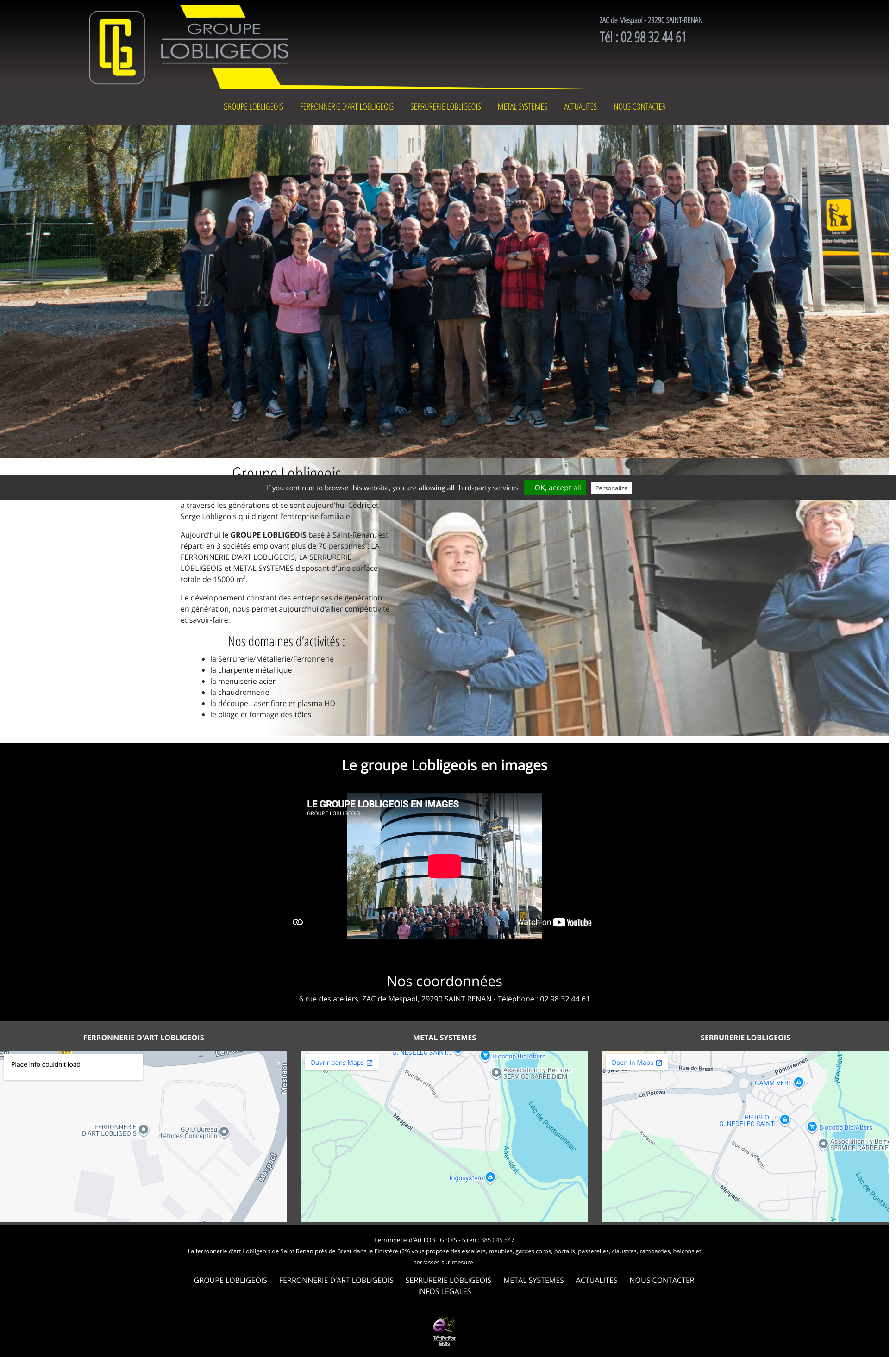 Aperçu du site